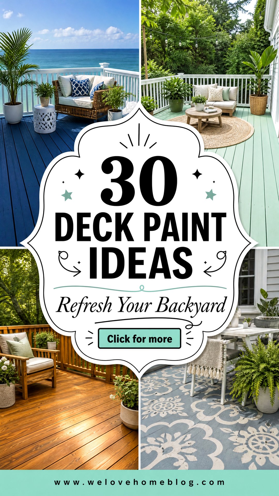 30 Deck Paint Ideas to Refresh Your Backyard Surface - 30 Deck Paint Ideas to Refresh Your Backyard Surface