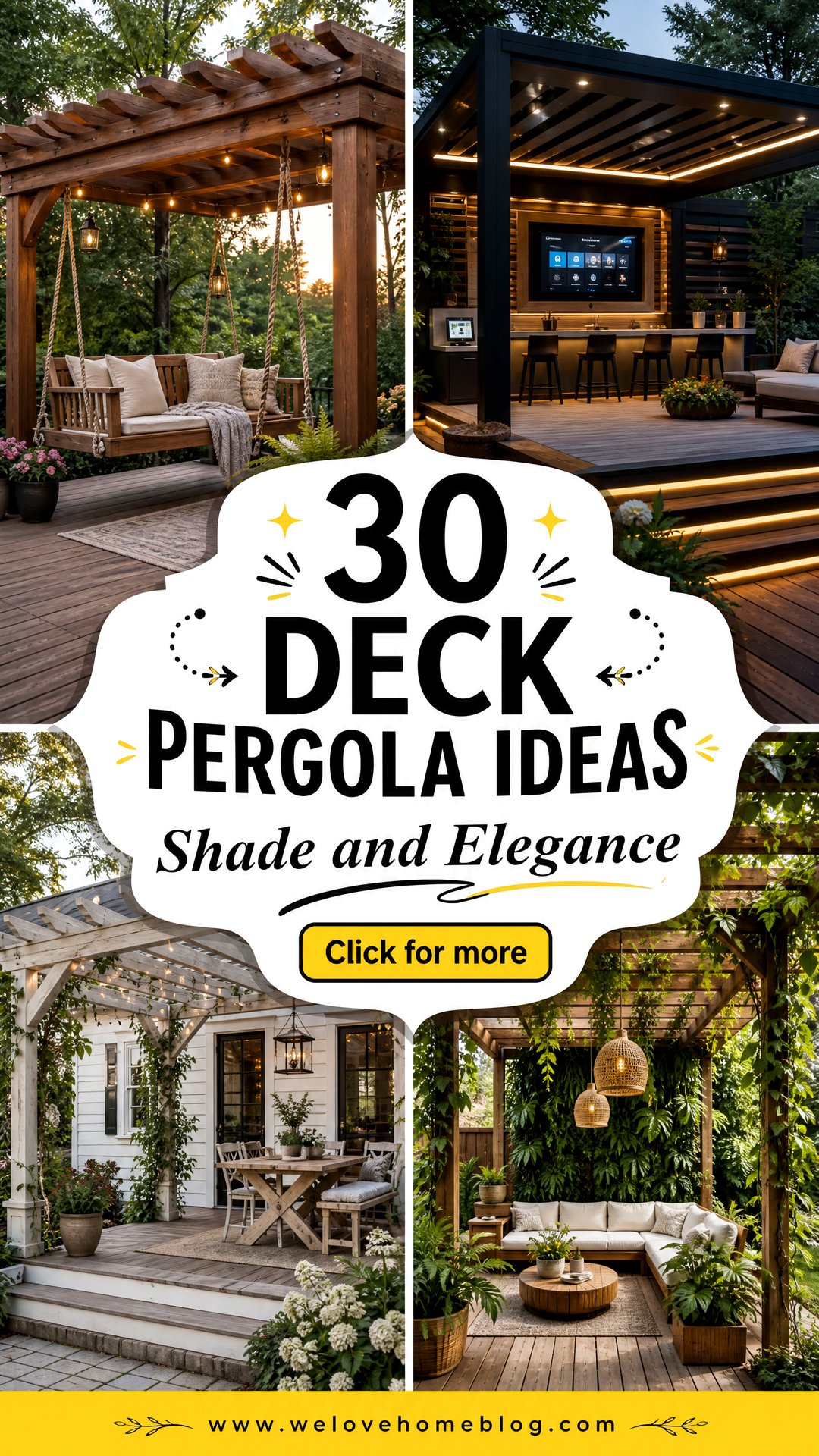30 Deck Pergola Ideas for Shade and Garden Elegance - 30 Deck Pergola Ideas for Shade and Garden Elegance