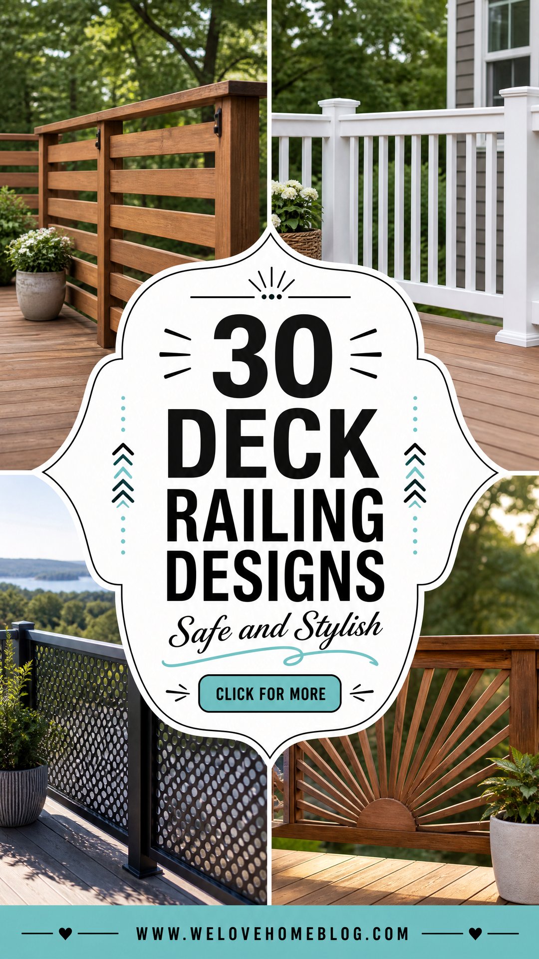 30 Deck Railing Designs for Safety and Visual Appeal - 30 Deck Railing Designs for Safety and Visual Appeal