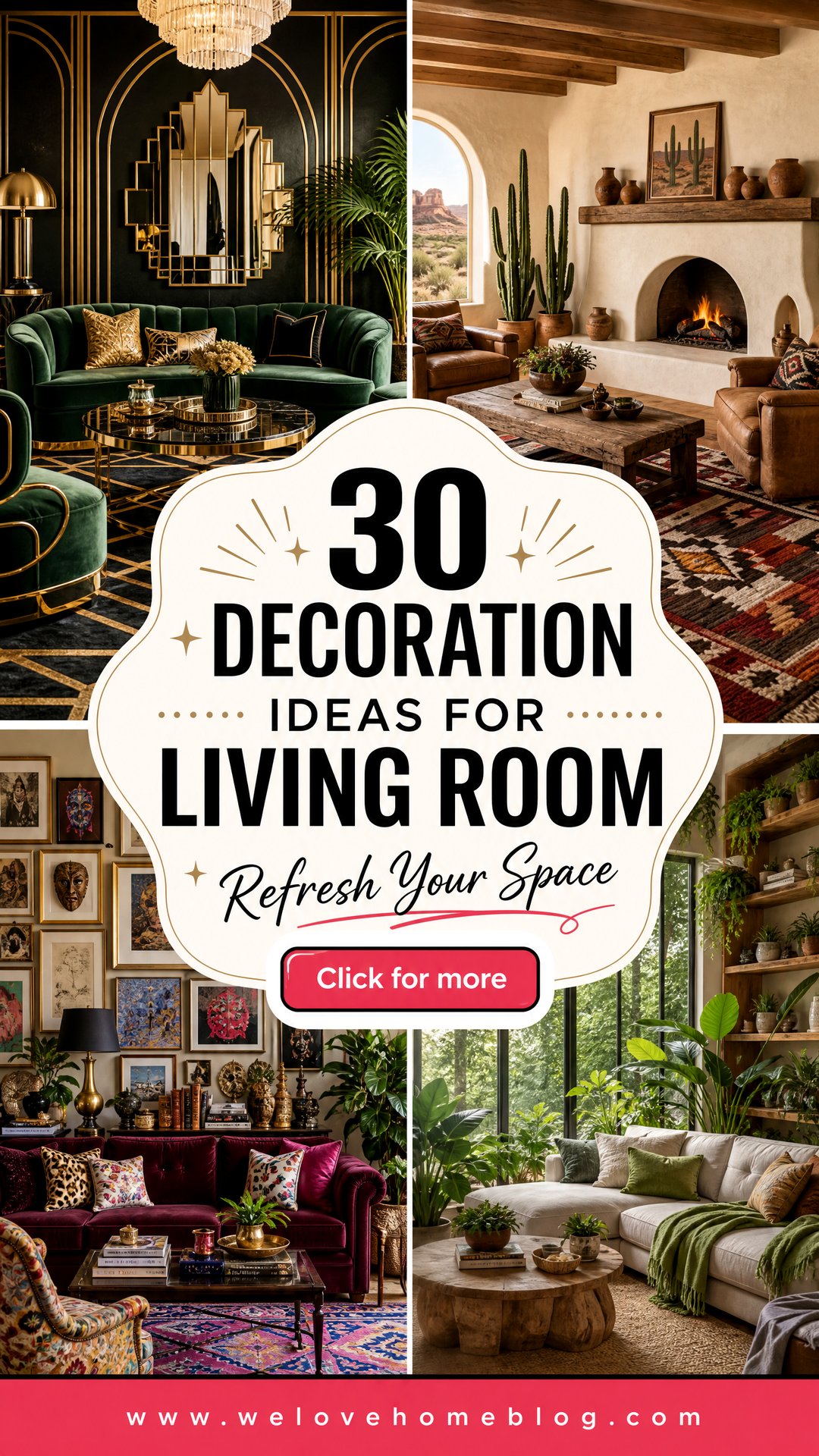 30 Decoration Ideas for Living Room to Refresh Your Space - 30 Decoration Ideas for Living Room to Refresh Your Space