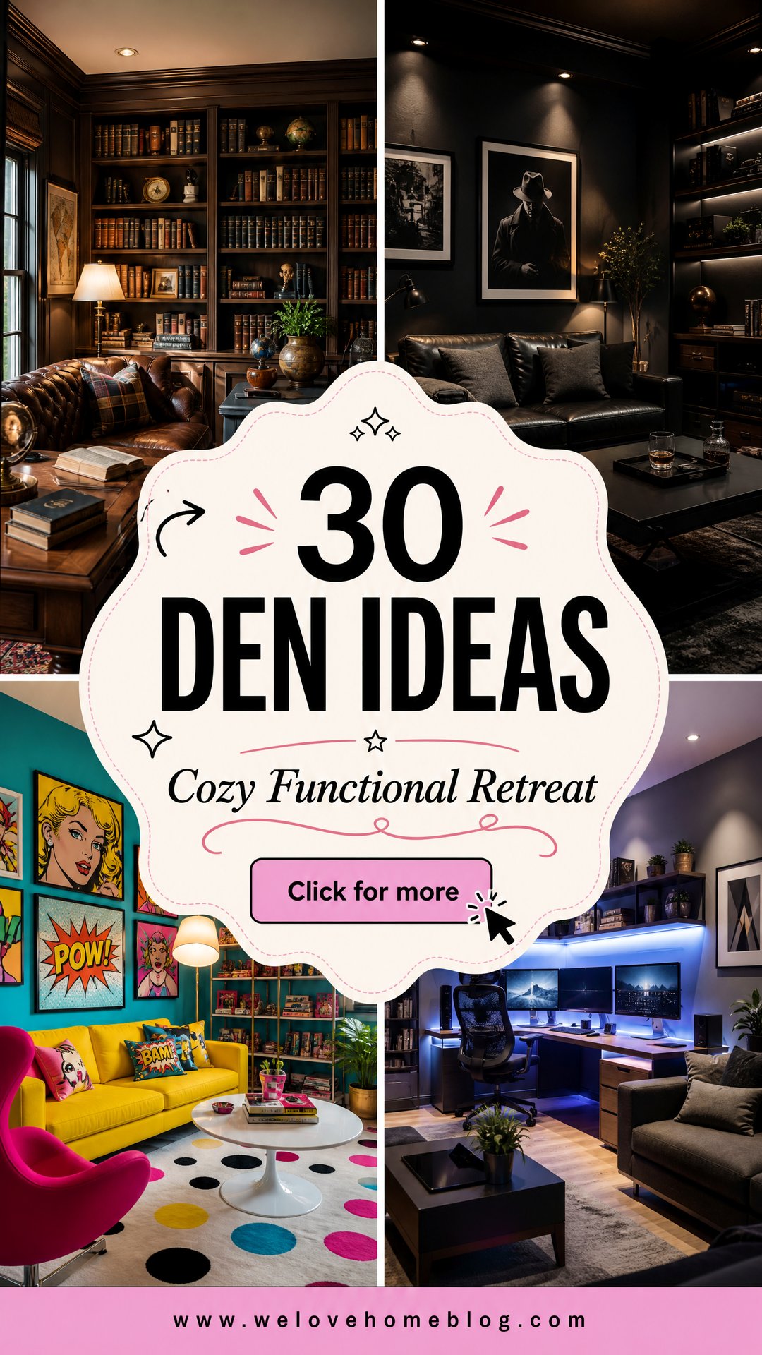 30 Den Ideas to Create a Cozy and Functional Retreat - 30 Den Ideas to Create a Cozy and Functional Retreat