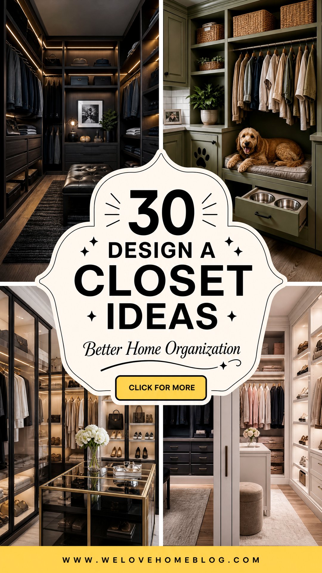 30 Design a Closet Ideas for Better Home Organization - 30 Design a Closet Ideas for Better Home Organization