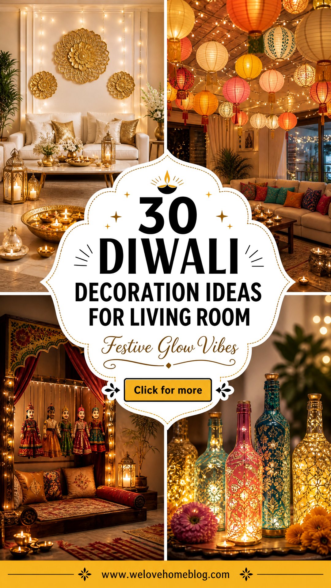 30 Diwali Decoration Ideas for Living Room Celebrations - 30 Diwali Decoration Ideas for Living Room Celebrations