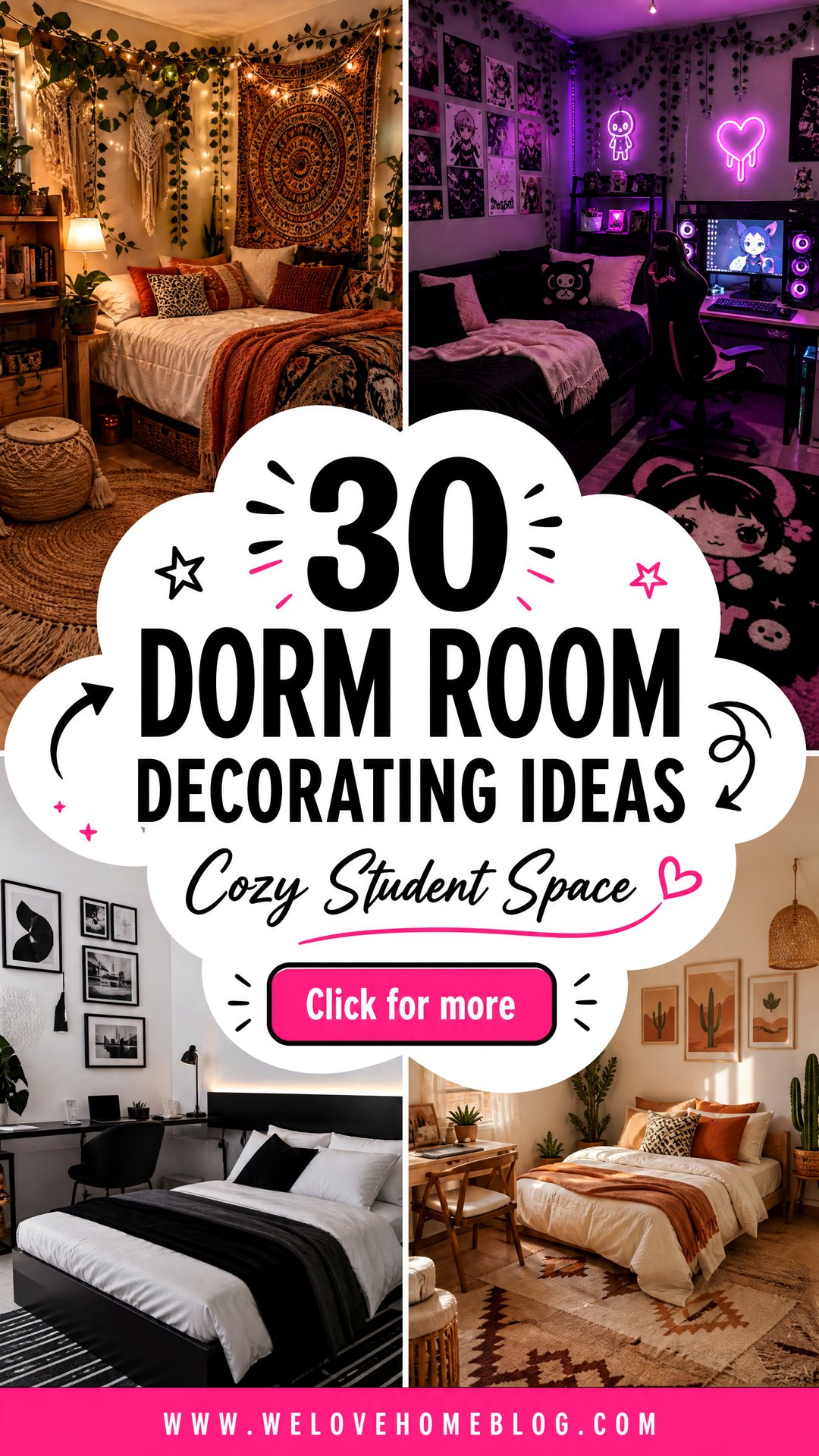 30 Dorm Room Decorating Ideas for a Cozy Student Space - 30 Dorm Room Decorating Ideas for a Cozy Student Space