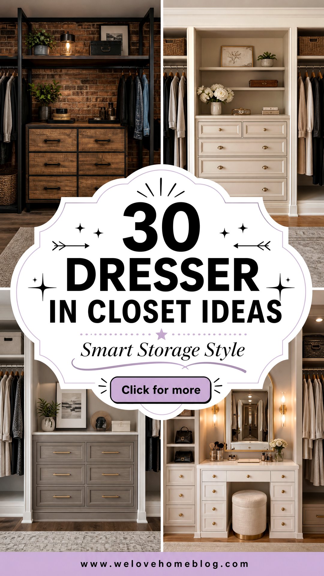 30 Dresser in Closet Ideas for Better Organization - 30 Dresser in Closet Ideas for Better Organization