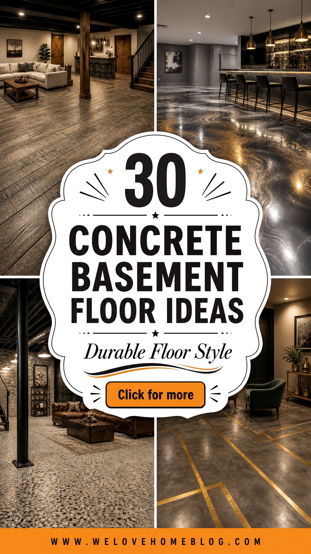 30 Durable Concrete Basement Floor Ideas for Homes - 30 Durable Concrete Basement Floor Ideas for Homes