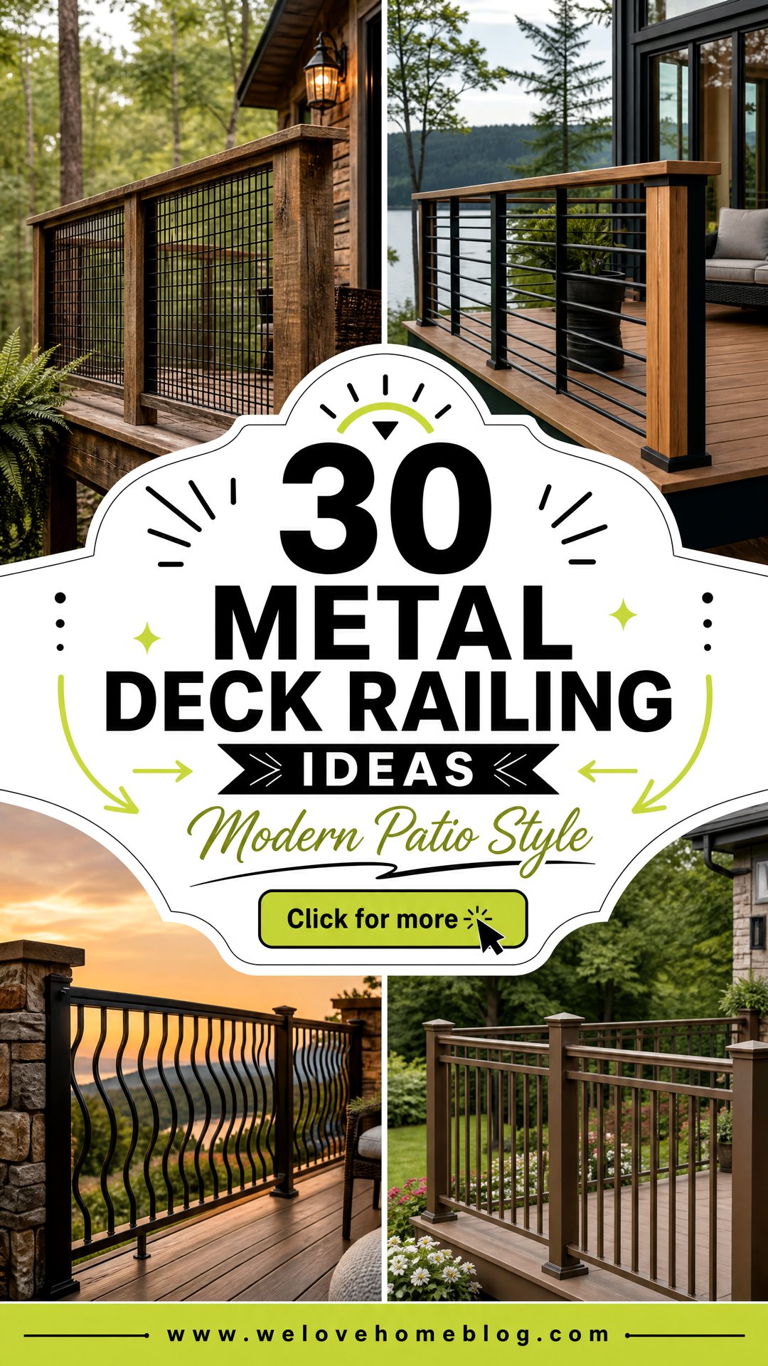 30 Durable Metal Deck Railing Ideas for Modern Patios - 30 Durable Metal Deck Railing Ideas for Modern Patios