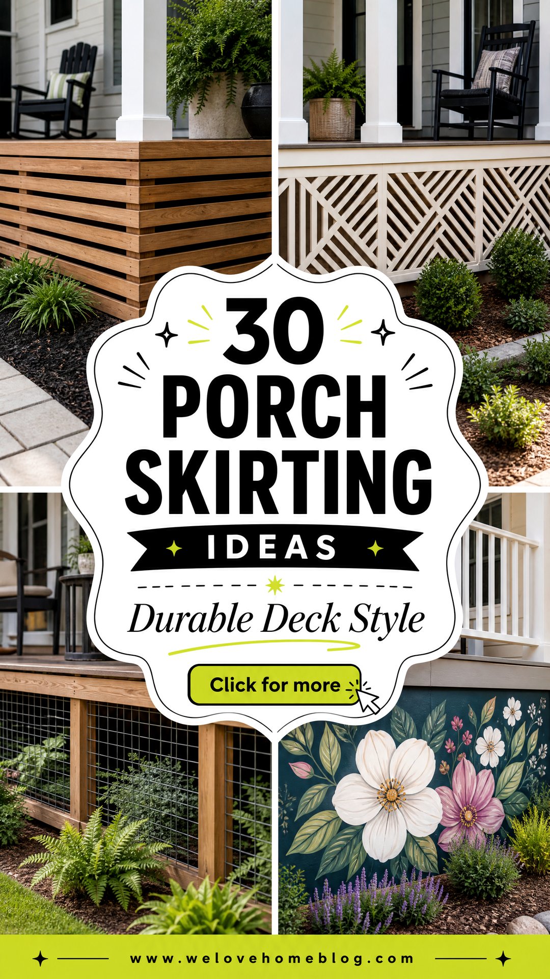 30 Durable Porch Skirting Ideas for Your Deck - 30 Durable Porch Skirting Ideas for Your Deck