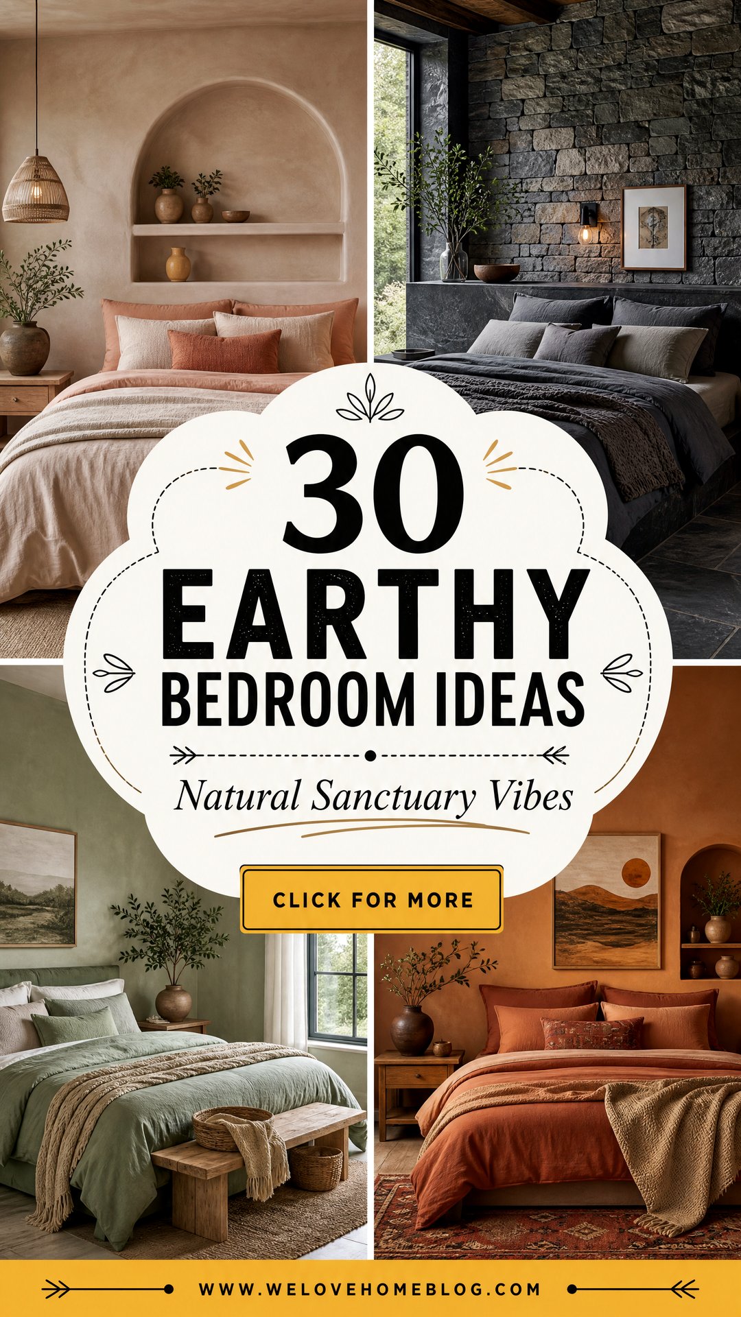 30 Earthy Bedroom Ideas for a Natural Sanctuary - 30 Earthy Bedroom Ideas for a Natural Sanctuary