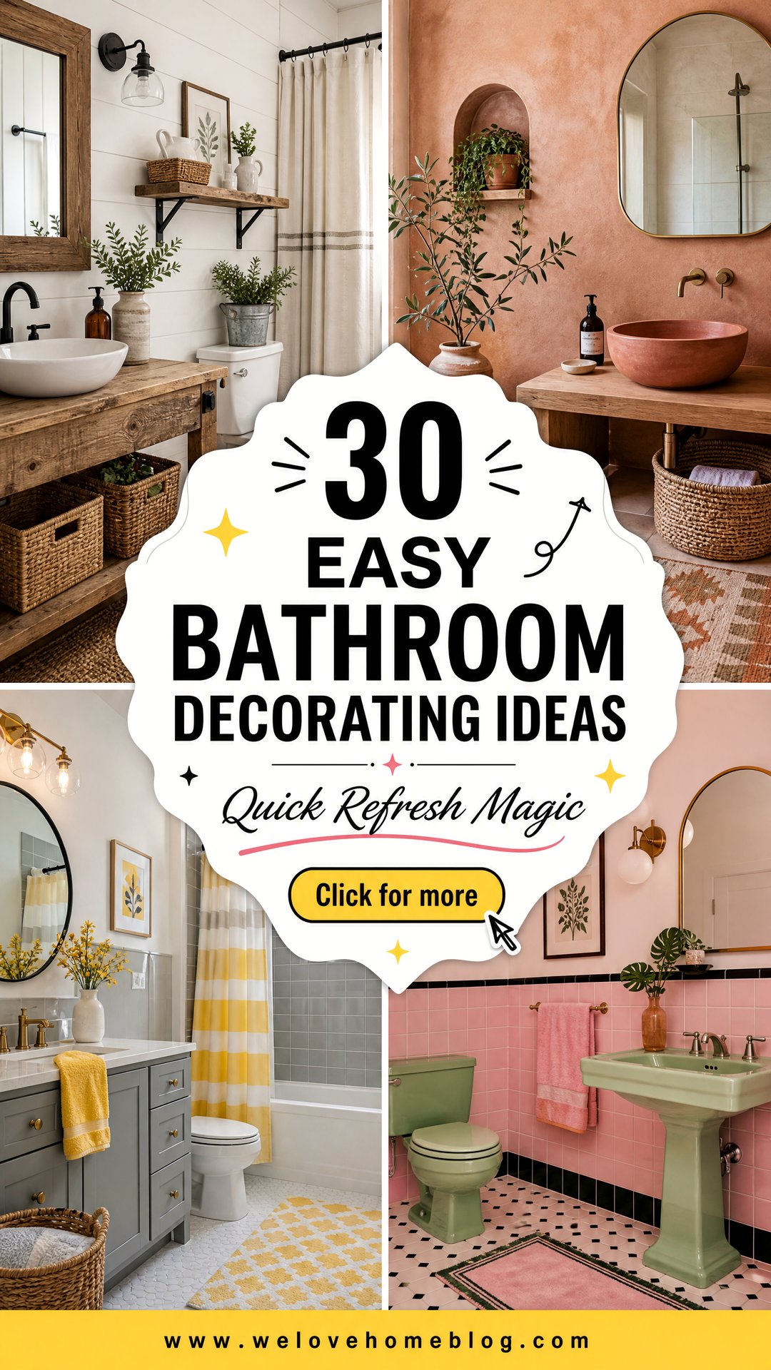 30 Easy Bathroom Decorating Ideas for a Quick Refresh - 30 Easy Bathroom Decorating Ideas for a Quick Refresh