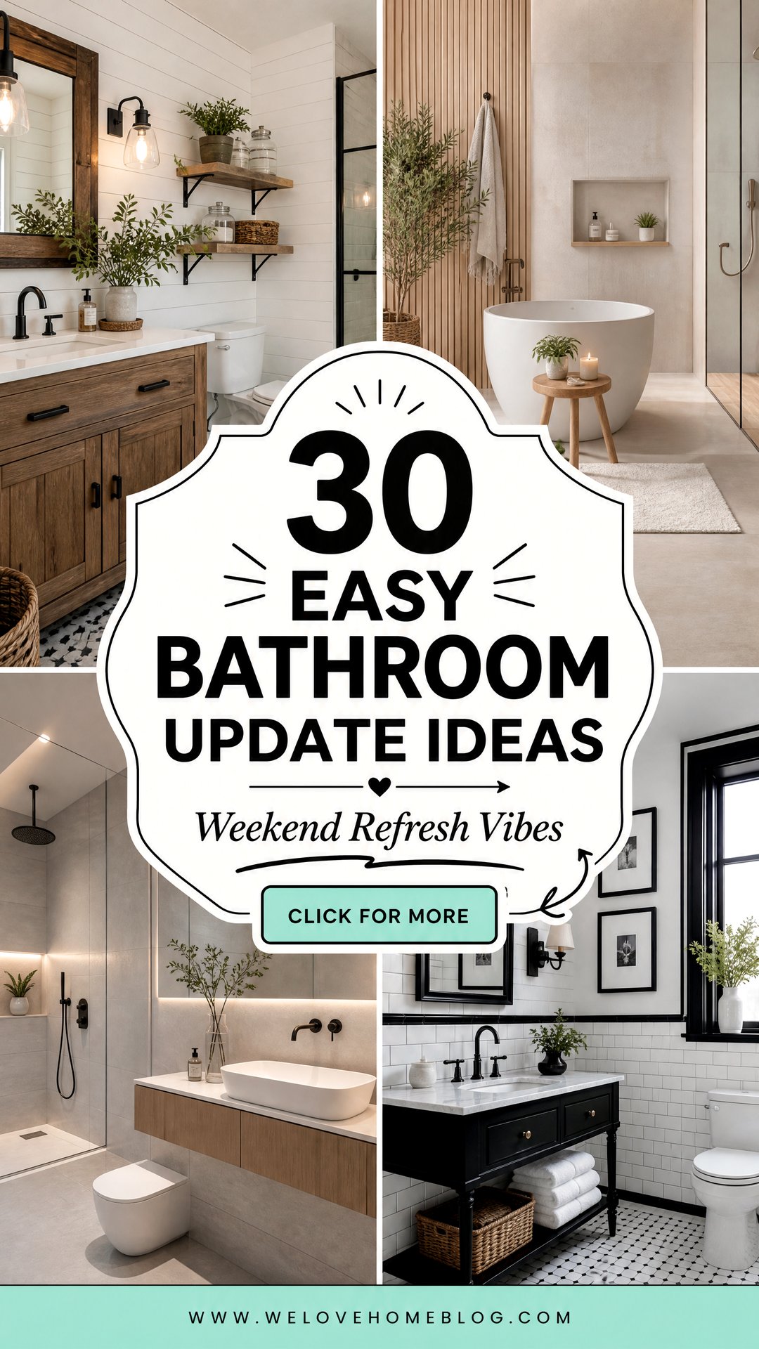 30 Easy Bathroom Update Ideas for a Weekend Refresh - 30 Easy Bathroom Update Ideas for a Weekend Refresh