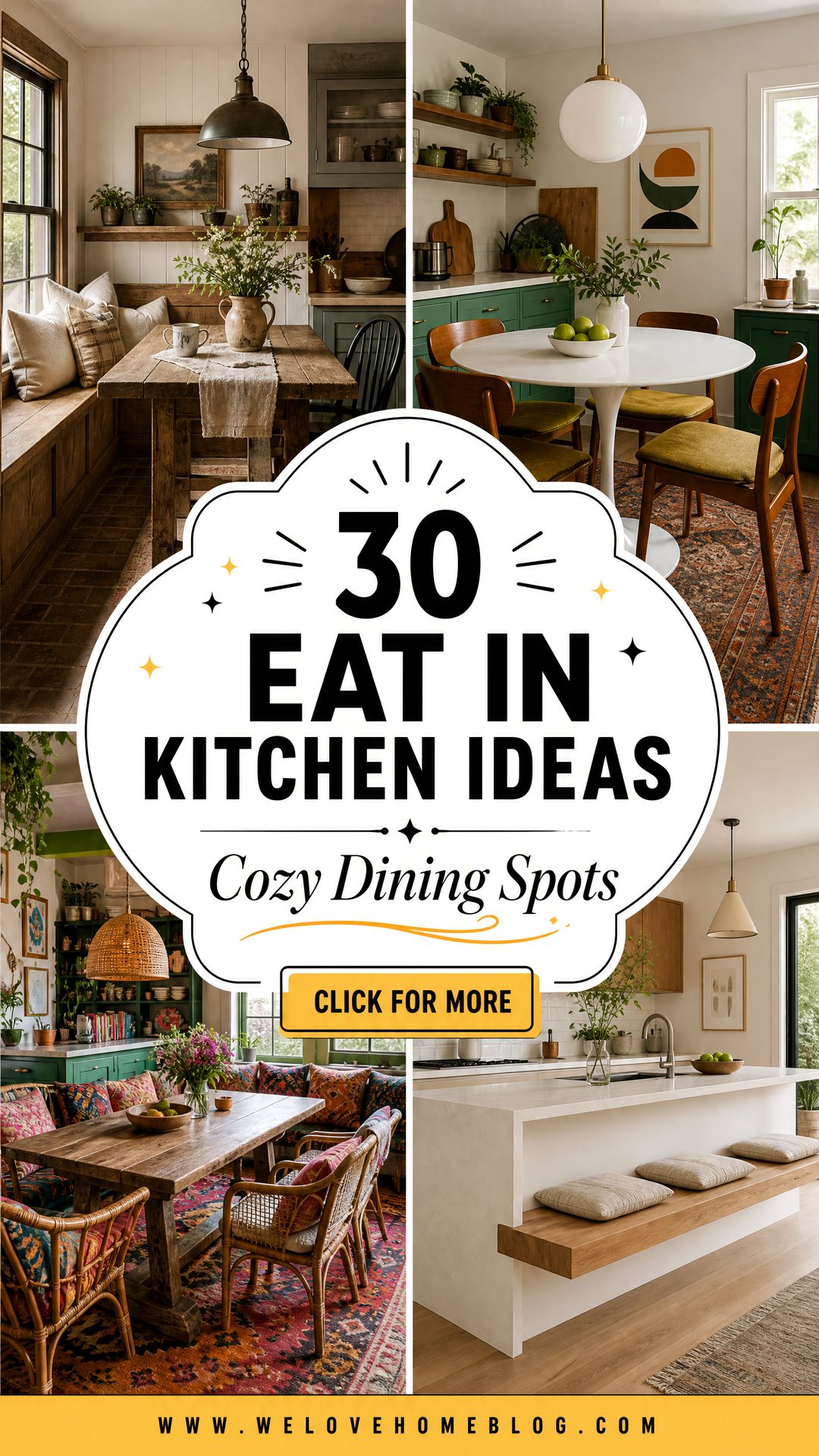 30 Eat in Kitchen Ideas for Small and Large Homes - 30 Eat in Kitchen Ideas for Small and Large Homes