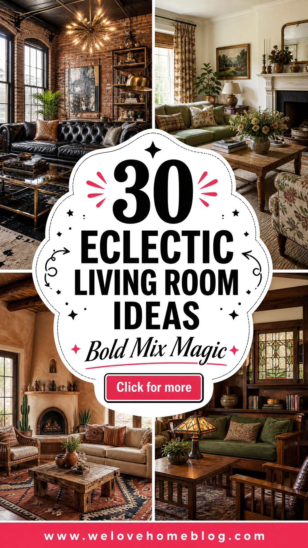 30 Eclectic Living Room Ideas for a Unique Home - 30 Eclectic Living Room Ideas for a Unique Home