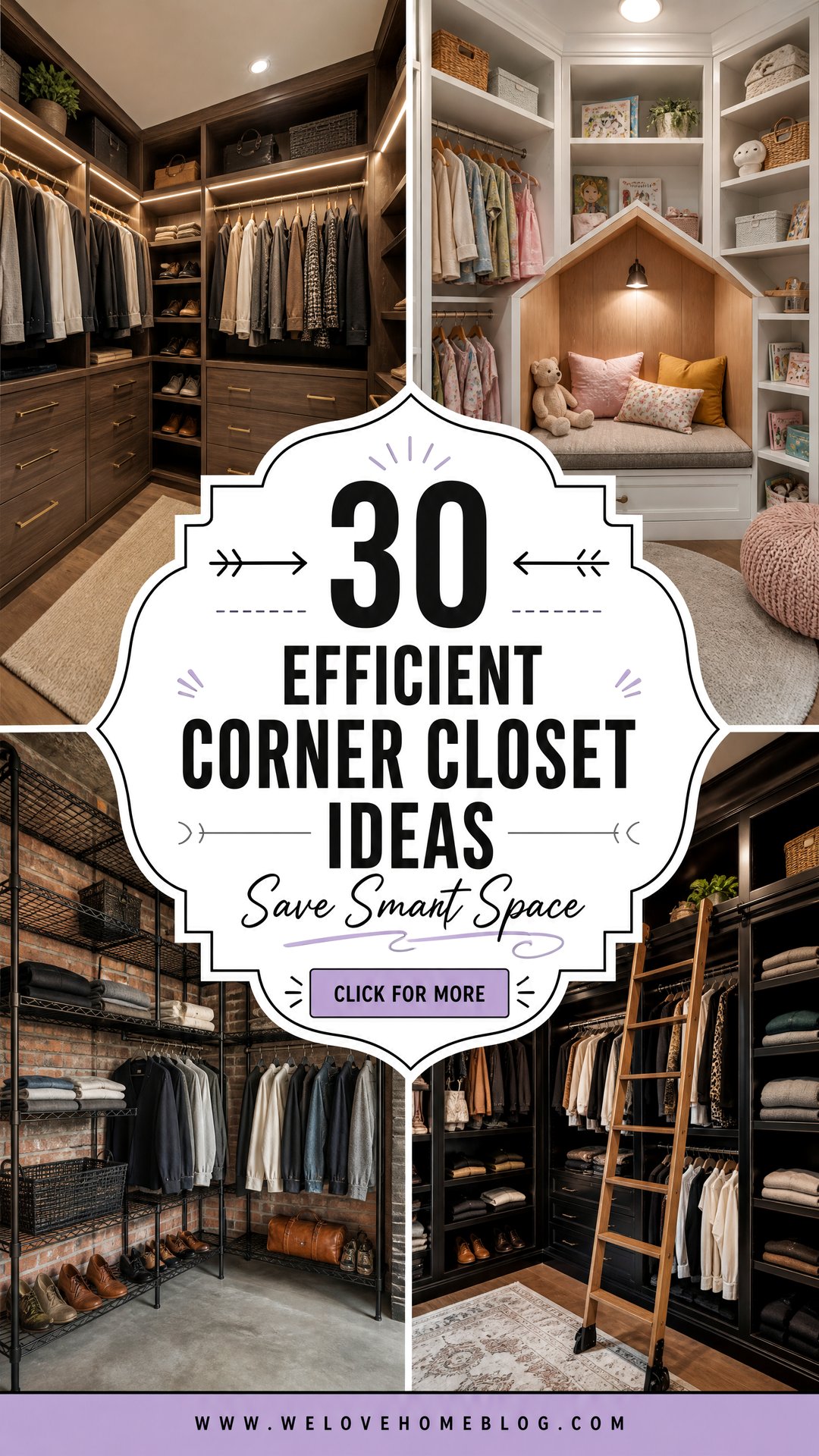 30 Efficient Corner Closet Ideas to Save Space - 30 Efficient Corner Closet Ideas to Save Space