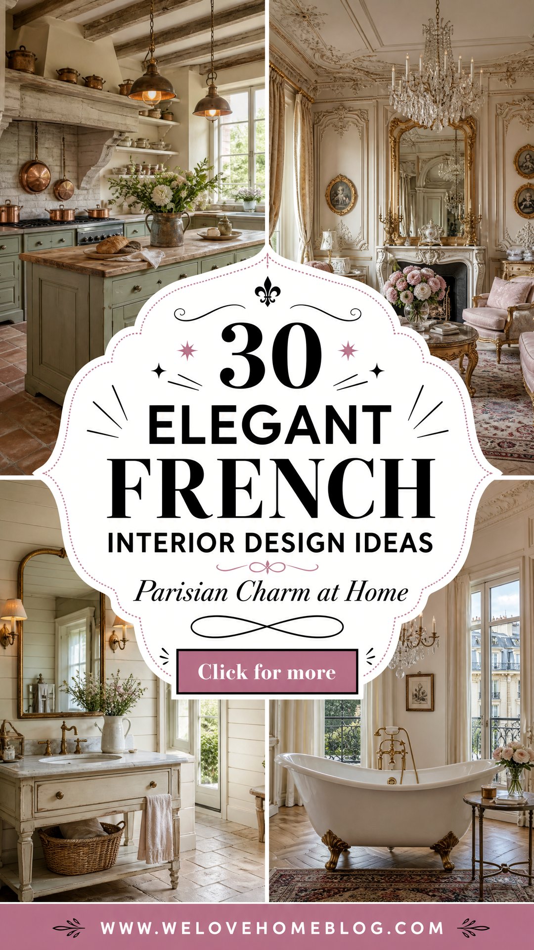 30 Elegant French Interior Design Ideas for Your Home - 30 Elegant French Interior Design Ideas for Your Home