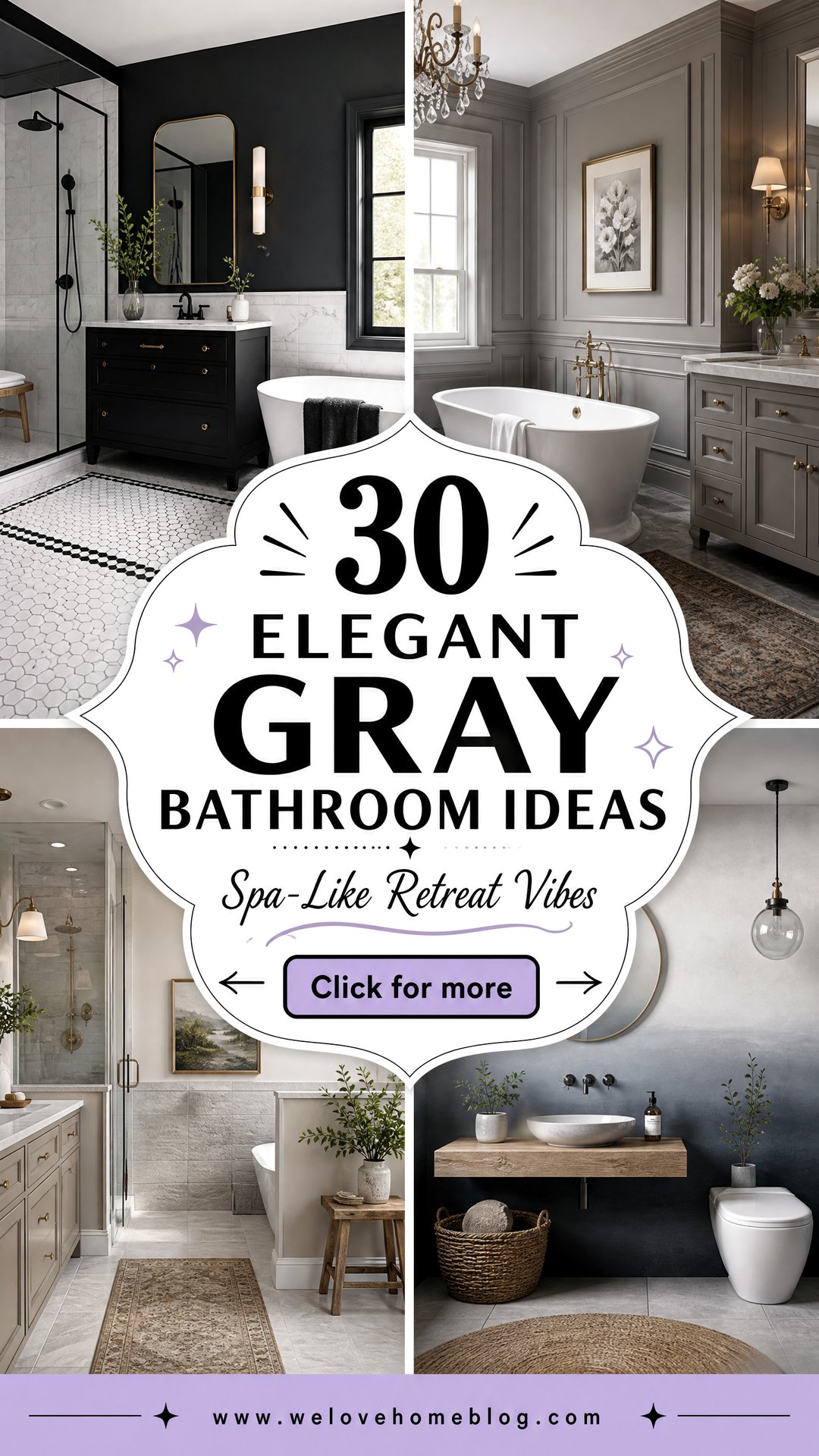 30 Elegant Gray Bathroom Ideas for a Spa-Like Retreat - 30 Elegant Gray Bathroom Ideas for a Spa-Like Retreat