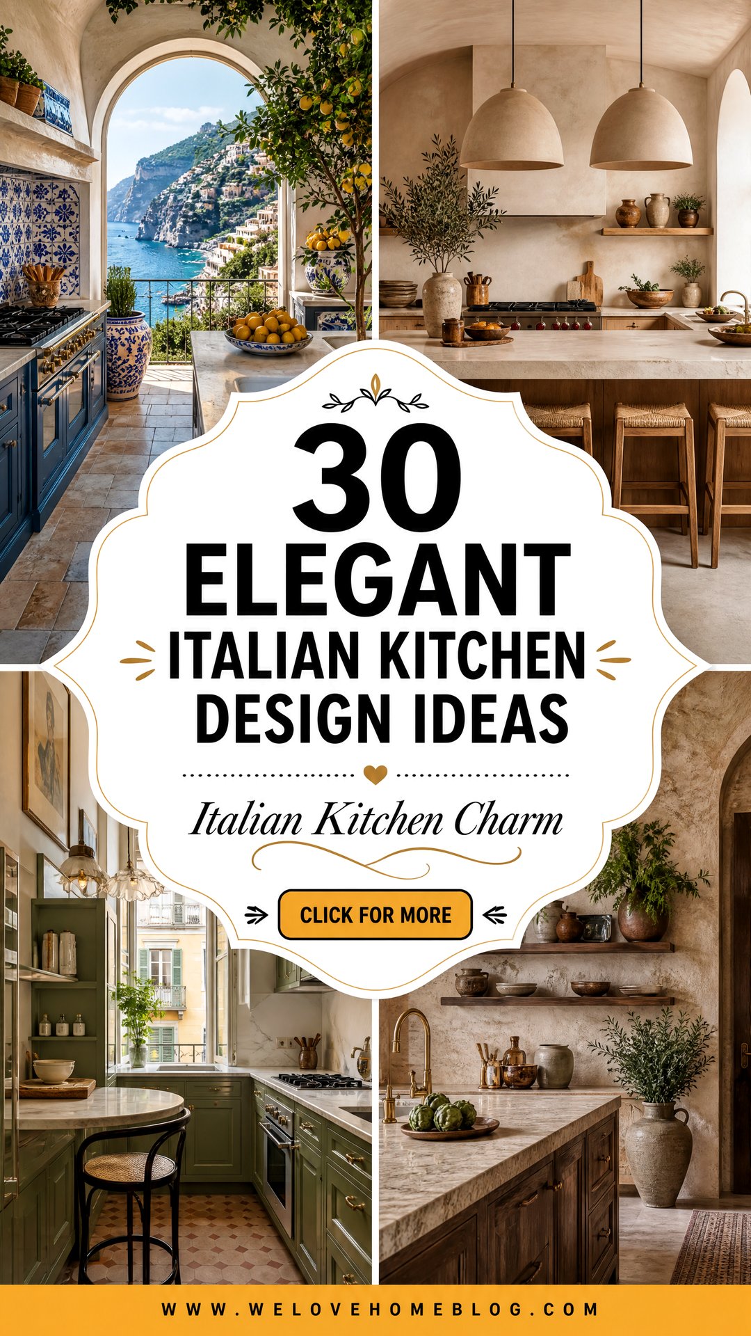 30 Elegant Italian Kitchen Design Ideas for Your Home - 30 Elegant Italian Kitchen Design Ideas for Your Home
