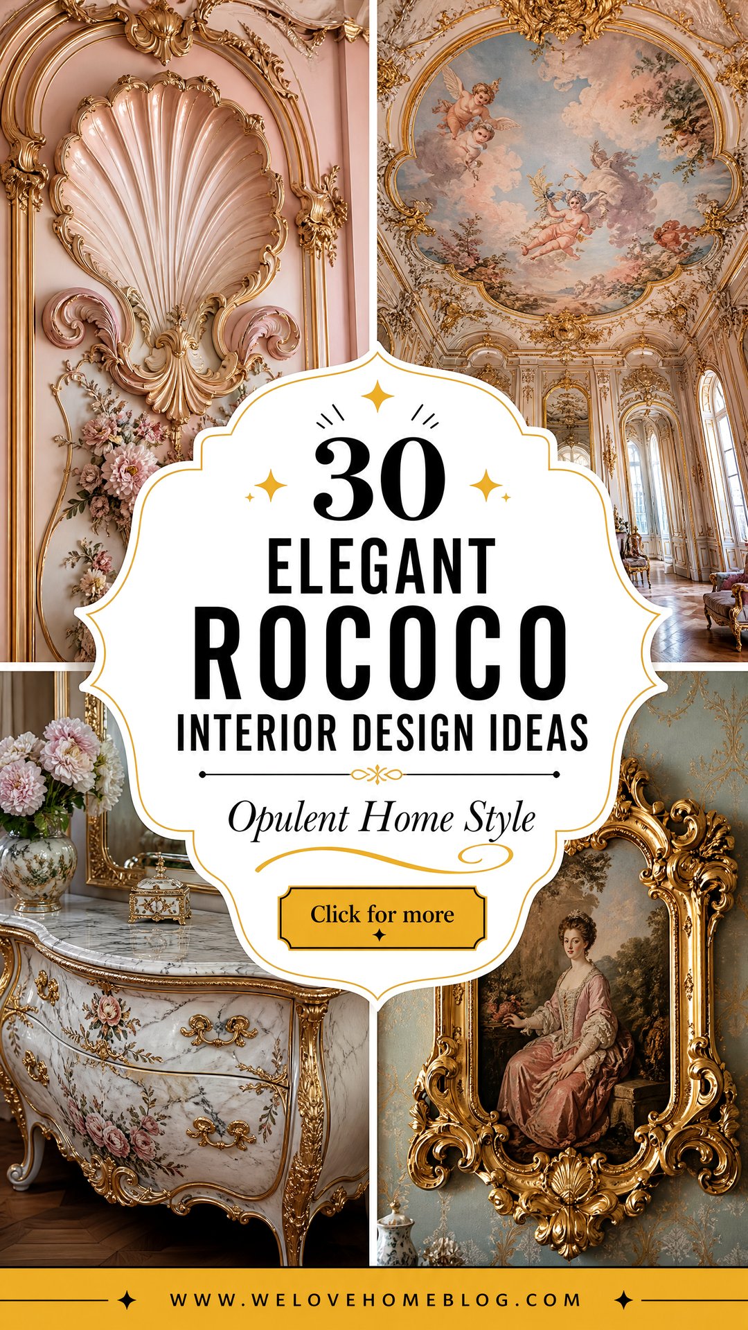 Motif Rococo Interior 30 Elegant Rococo Interior Design Ideas for Your Home - We Love Home Blog