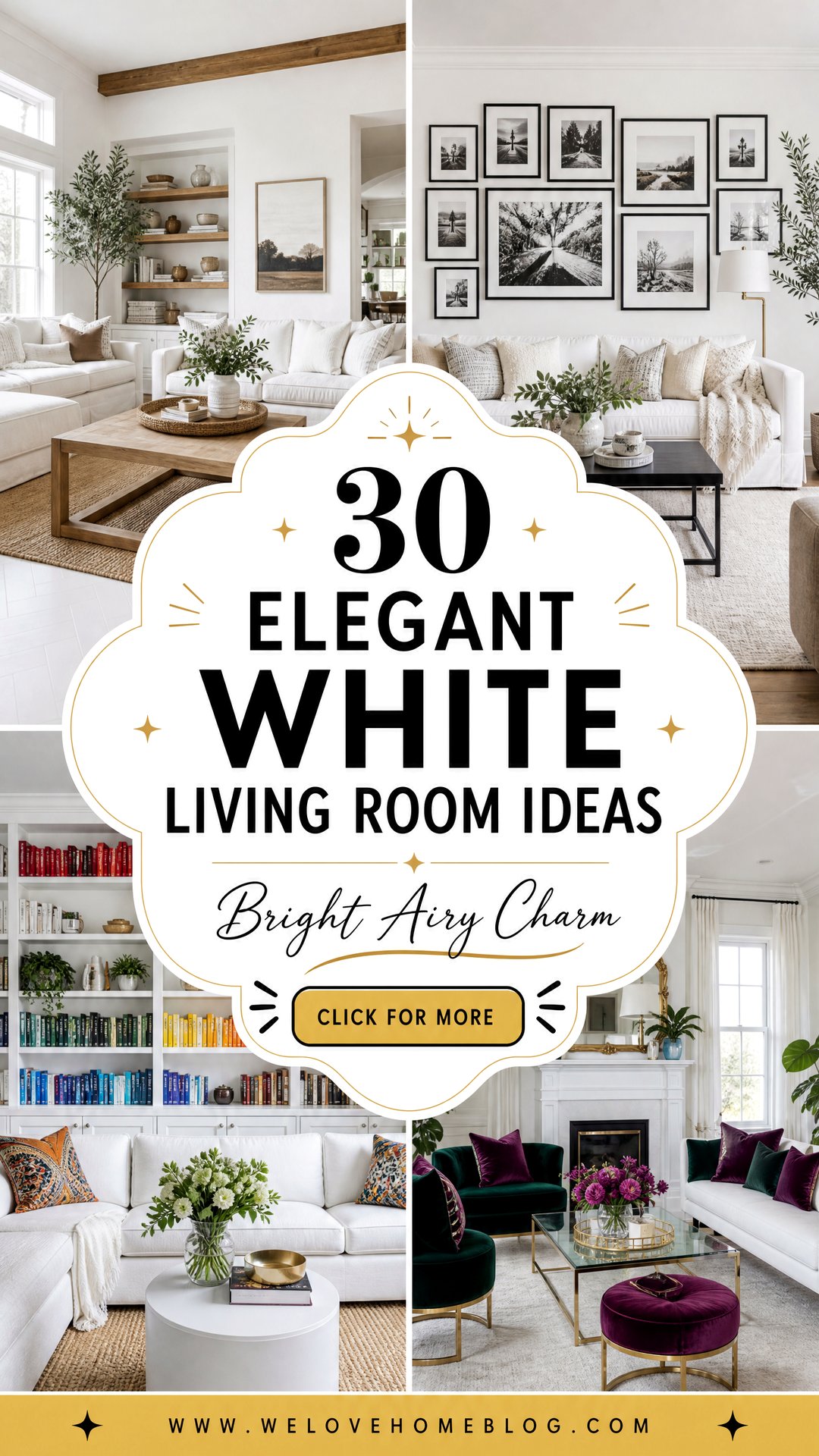 30 Elegant White Living Room Ideas for a Bright Space - 30 Elegant White Living Room Ideas for a Bright Space