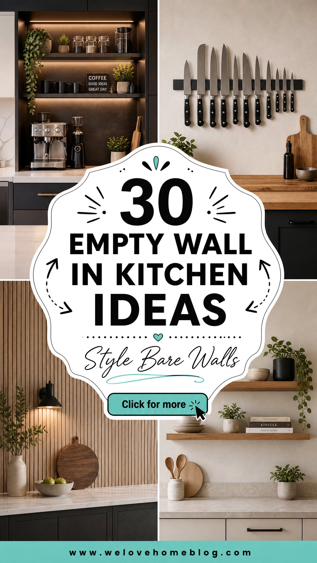 30 Empty Wall in Kitchen Ideas to Style Your Space - 30 Empty Wall in Kitchen Ideas to Style Your Space