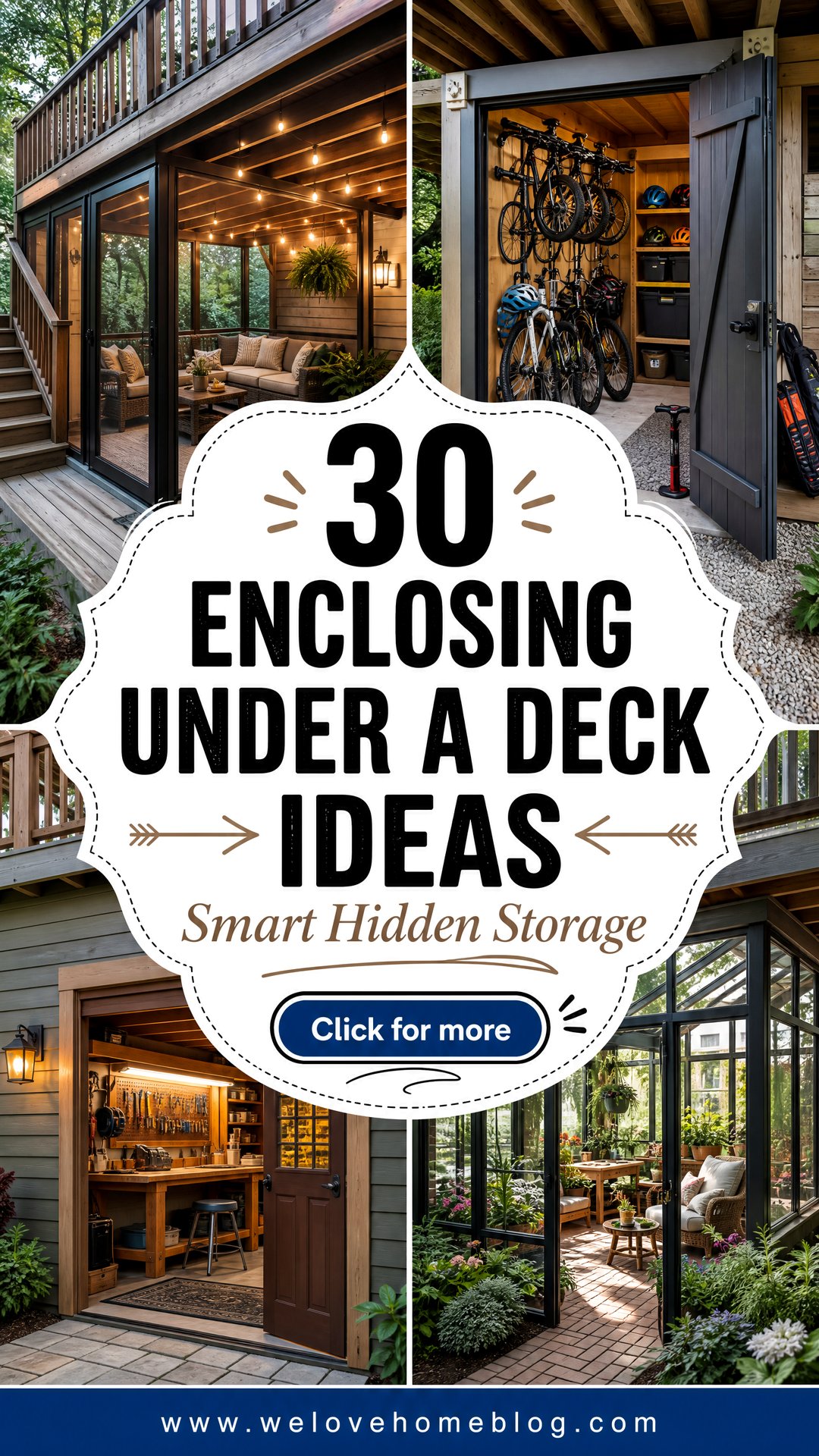 30 Enclosing Under a Deck Ideas for Extra Storage - 30 Enclosing Under a Deck Ideas for Extra Storage