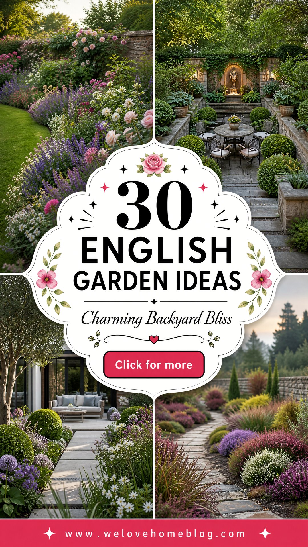30 English Garden Ideas for a Charming Backyard - 30 English Garden Ideas for a Charming Backyard