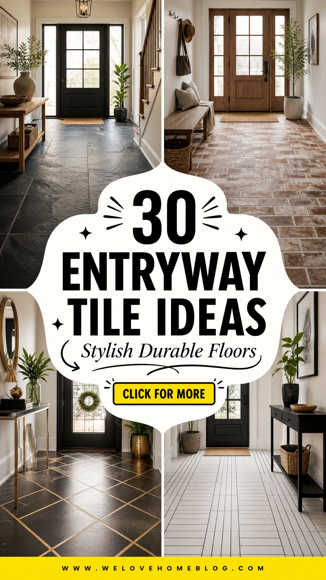 30 Entryway Tile Ideas for a Stylish and Durable Floor - 30 Entryway Tile Ideas for a Stylish and Durable Floor