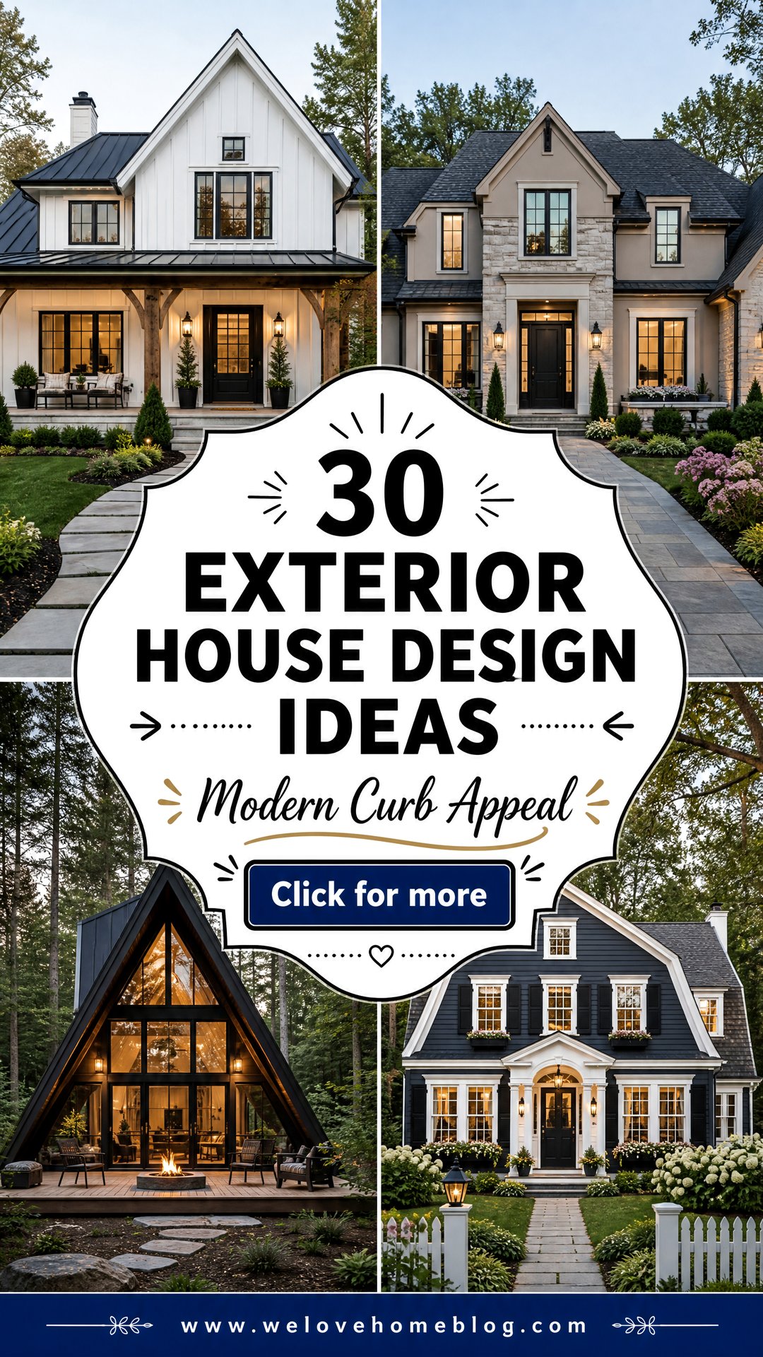30 Exterior House Design Ideas for Modern Curb Appeal - 30 Exterior House Design Ideas for Modern Curb Appeal