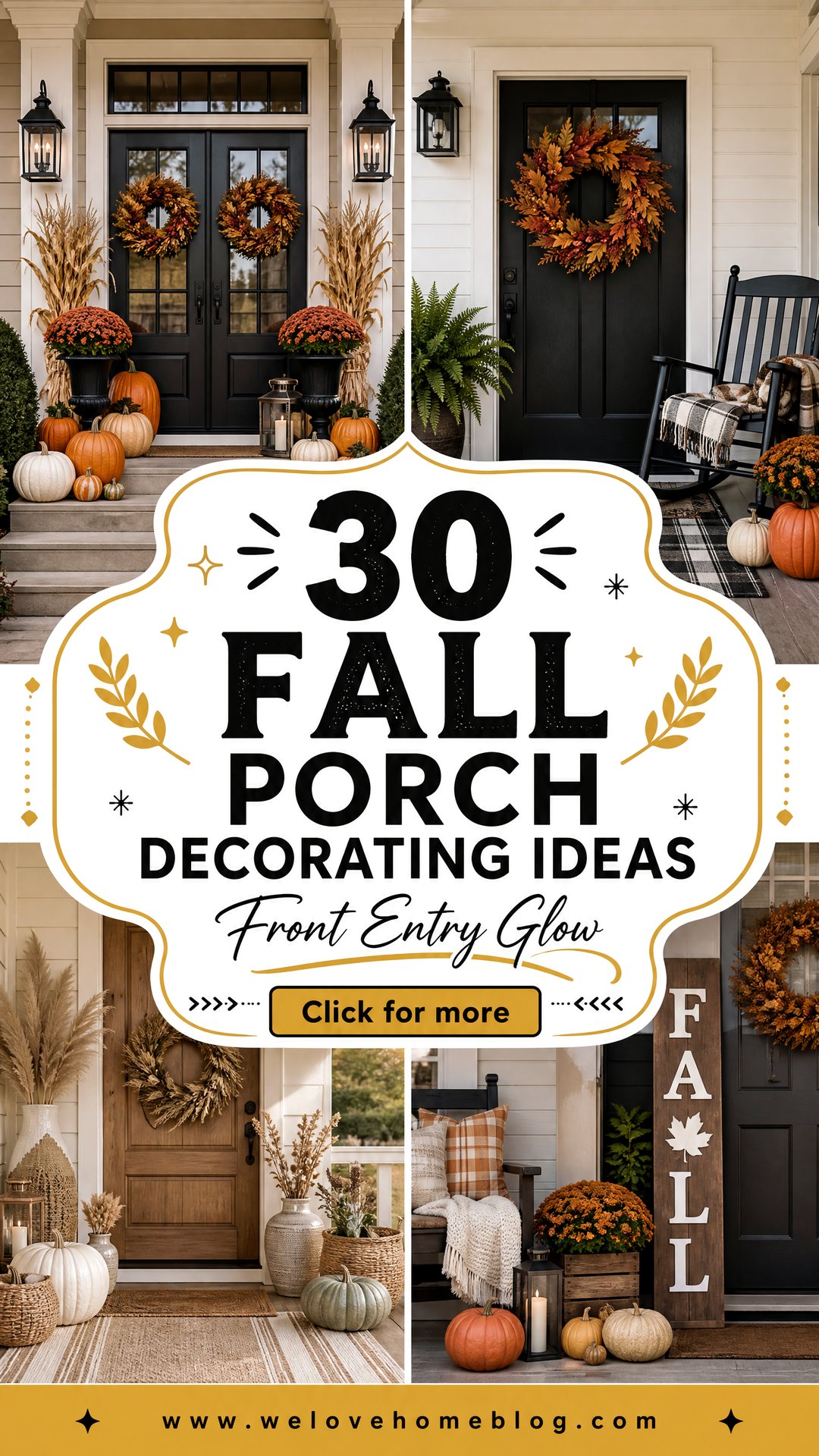 30 Fall Porch Decorating Ideas for Your Front Entry - 30 Fall Porch Decorating Ideas for Your Front Entry