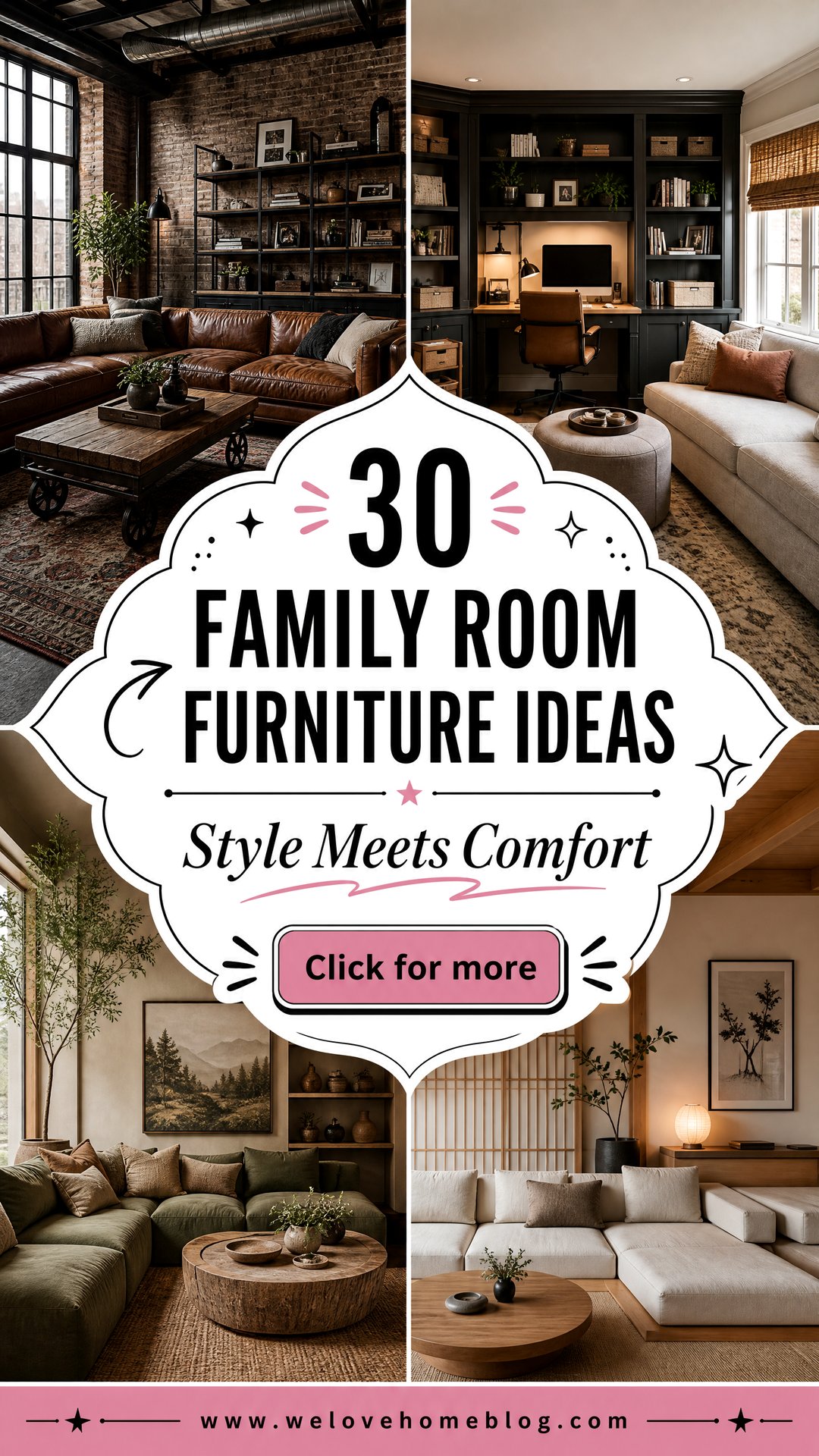 30 Family Room Furniture Ideas for Style and Comfort - 30 Family Room Furniture Ideas for Style and Comfort
