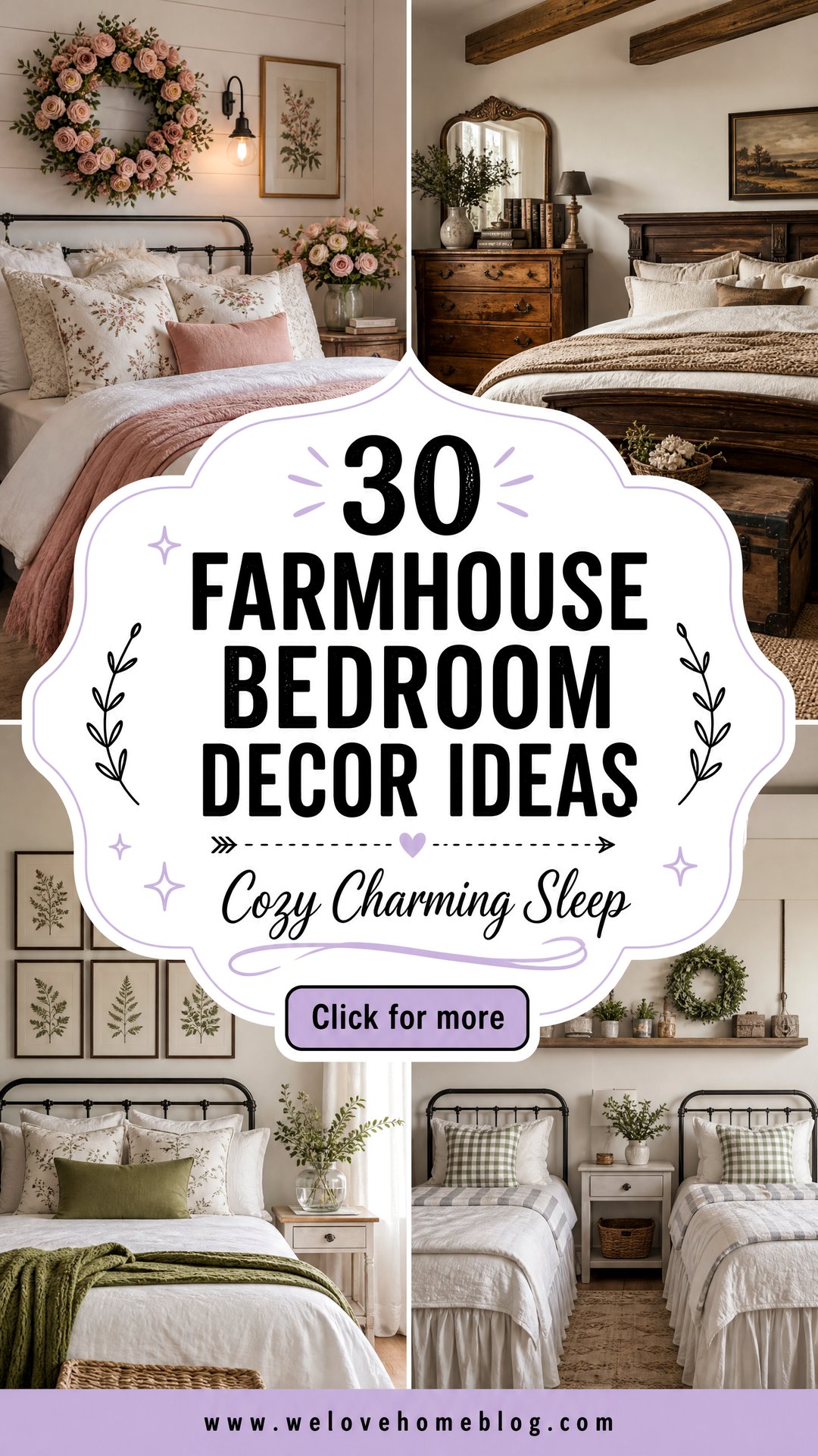 30 Farmhouse Bedroom Decor Ideas - 30 Farmhouse Bedroom Decor Ideas