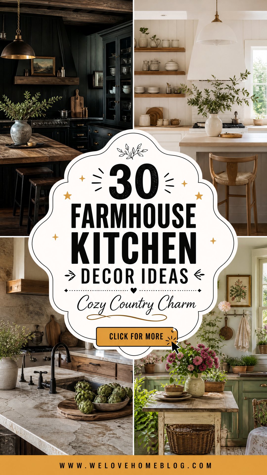 30 Farmhouse Kitchen Decor Ideas to Transform Your Home - 30 Farmhouse Kitchen Decor Ideas to Transform Your Home