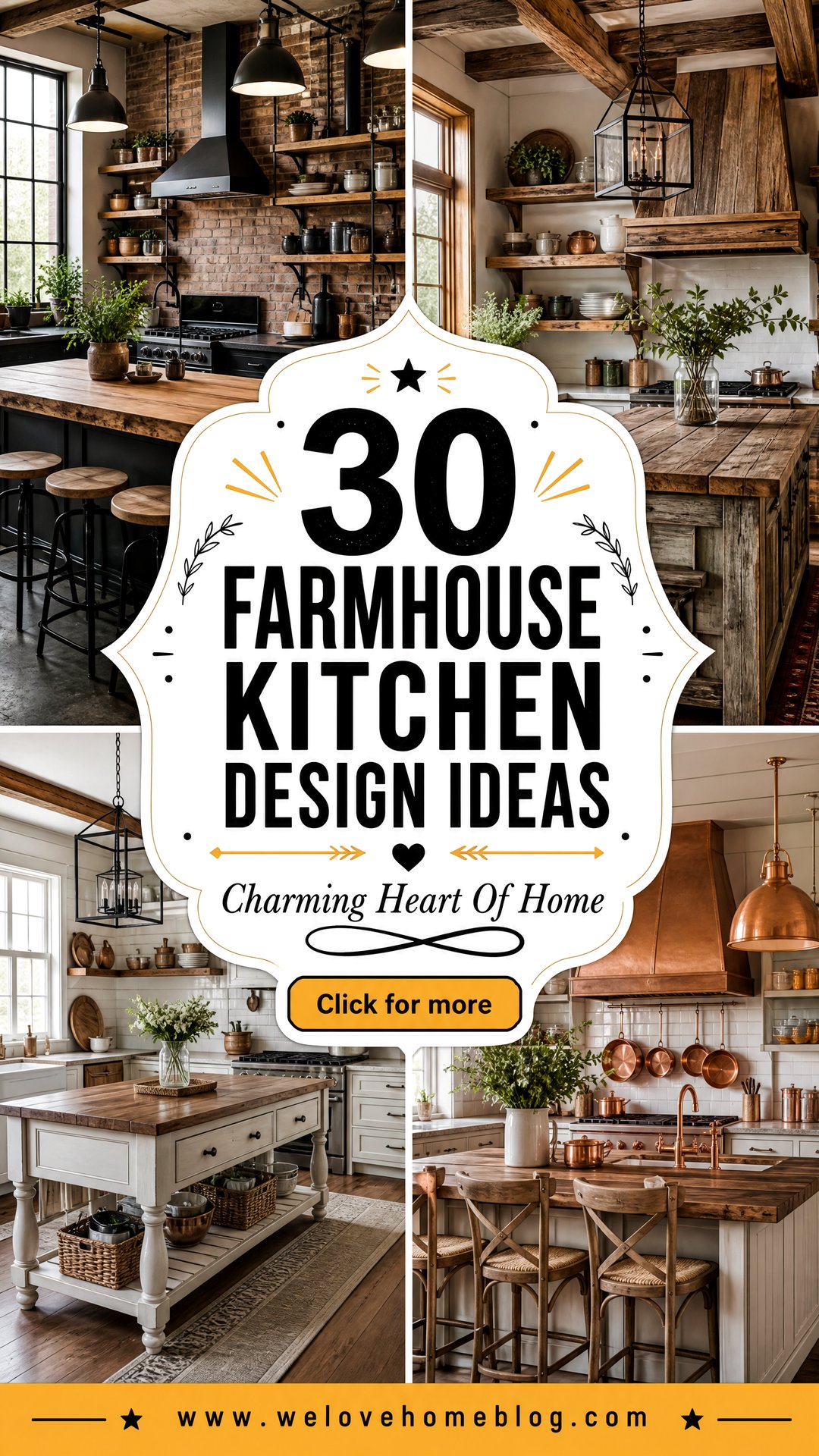 30 Farmhouse Kitchen Design Ideas - 30 Farmhouse Kitchen Design Ideas