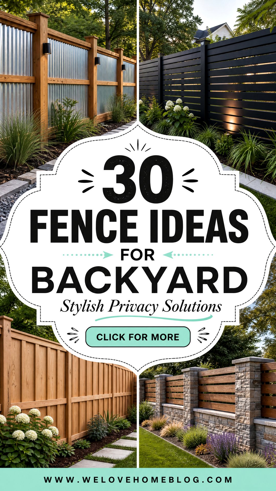 30 Fence Ideas for Backyard - 30 Fence Ideas for Backyard