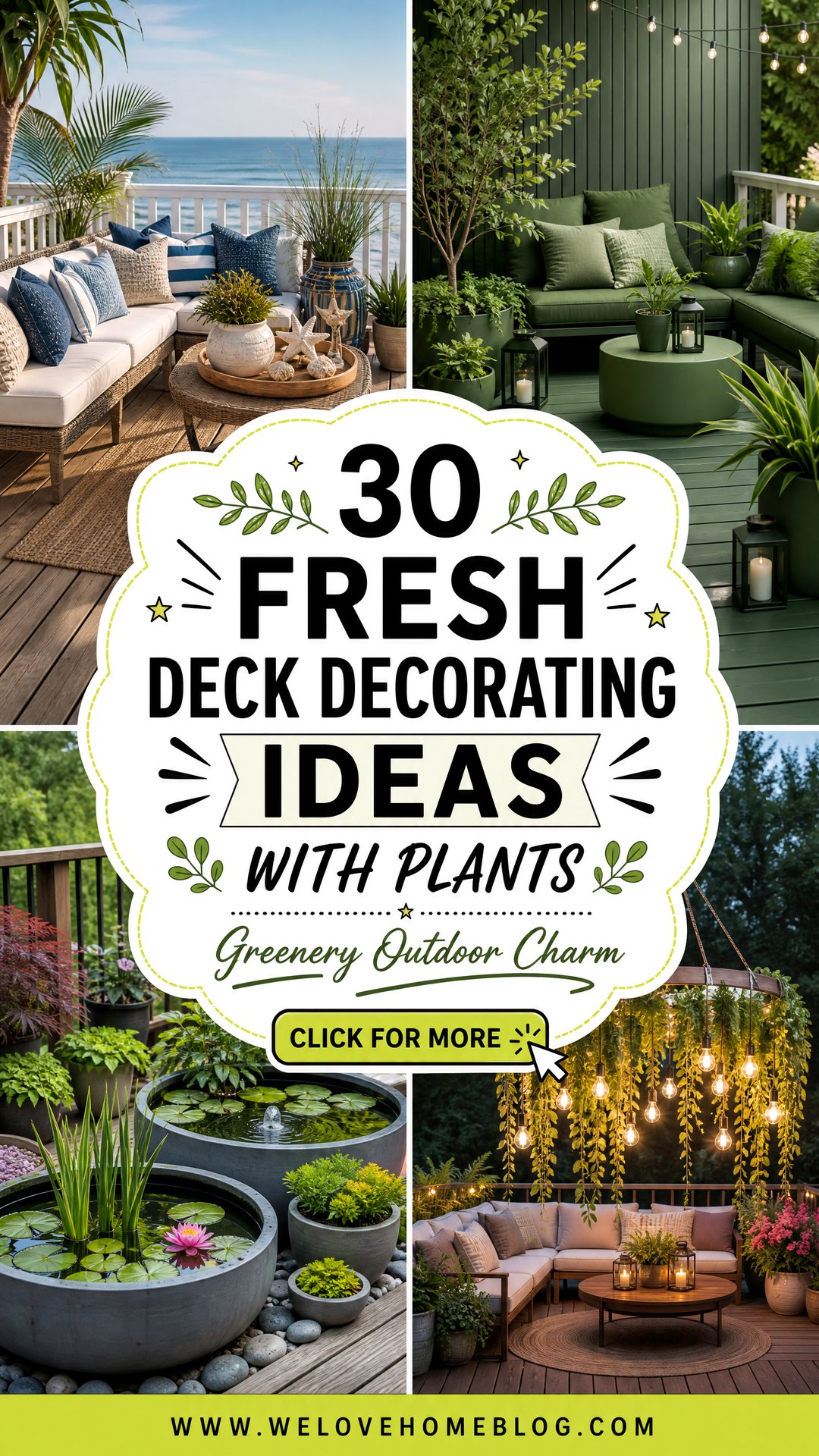 30 Fresh Deck Decorating Ideas with Plants for You - 30 Fresh Deck Decorating Ideas with Plants for You