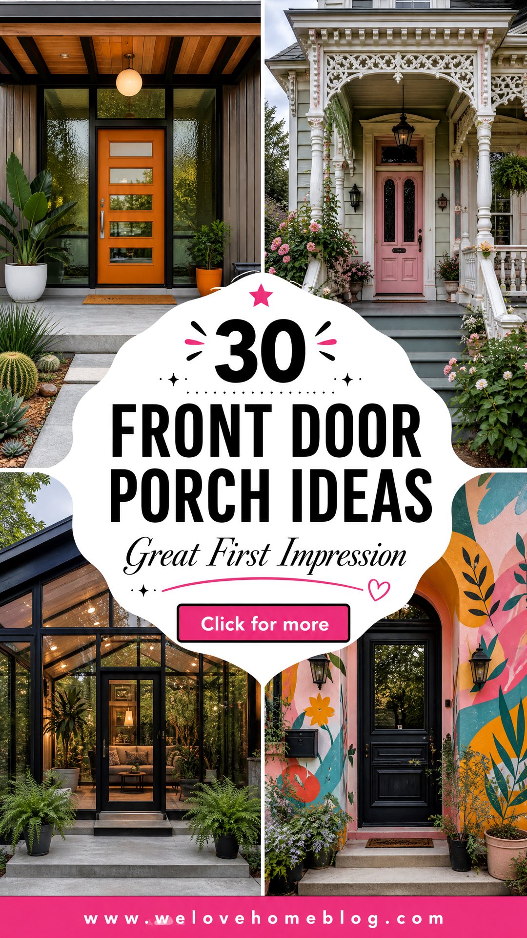 30 Front Door Porch Ideas to Make a Great Impression - 30 Front Door Porch Ideas to Make a Great Impression