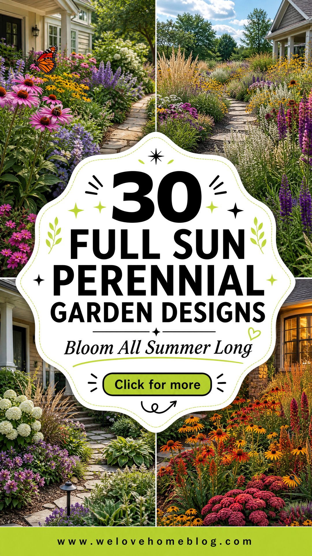30 Front House Full Sun Perennial Garden Designs - 30 Front House Full Sun Perennial Garden Designs