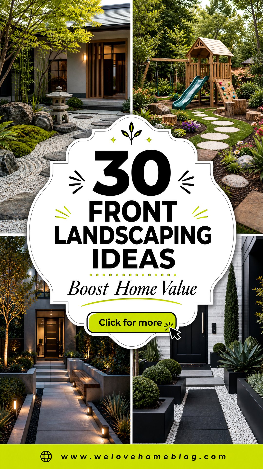 30 Front Landscaping Ideas to Boost Your Home Value - We Love Home Blog