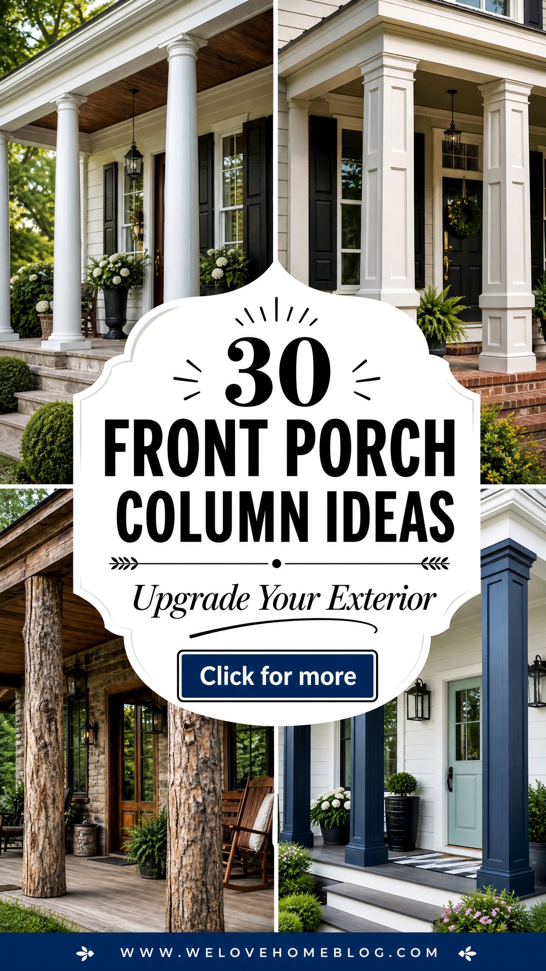 30 Front Porch Column Ideas to Upgrade Your Exterior - 30 Front Porch Column Ideas to Upgrade Your Exterior