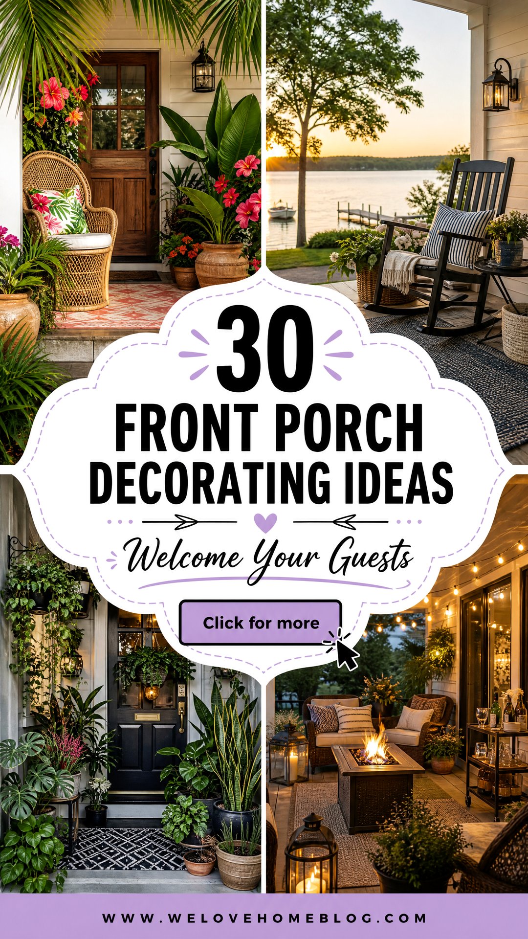 30 Front Porch Decorating Ideas to Welcome Your Guests - 30 Front Porch Decorating Ideas to Welcome Your Guests