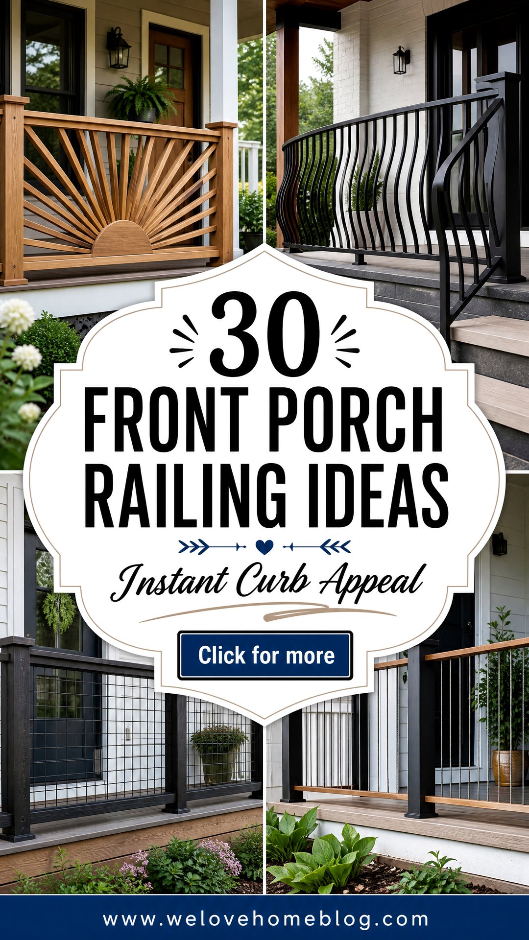 30 Front Porch Railing Ideas for Instant Curb Appeal - 30 Front Porch Railing Ideas for Instant Curb Appeal