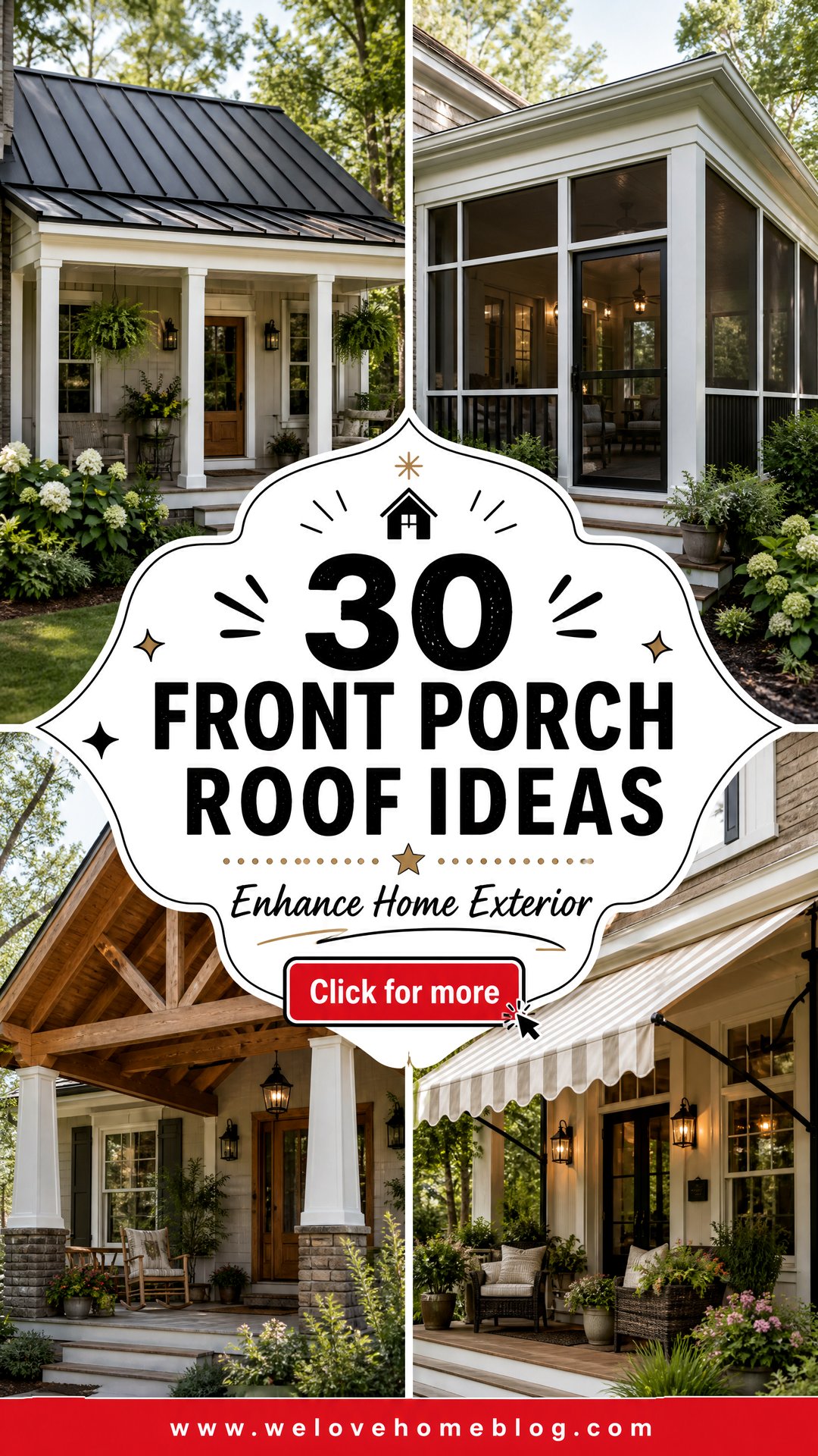 30 Front Porch Roof Ideas to Enhance Your Home Exterior - 30 Front Porch Roof Ideas to Enhance Your Home Exterior