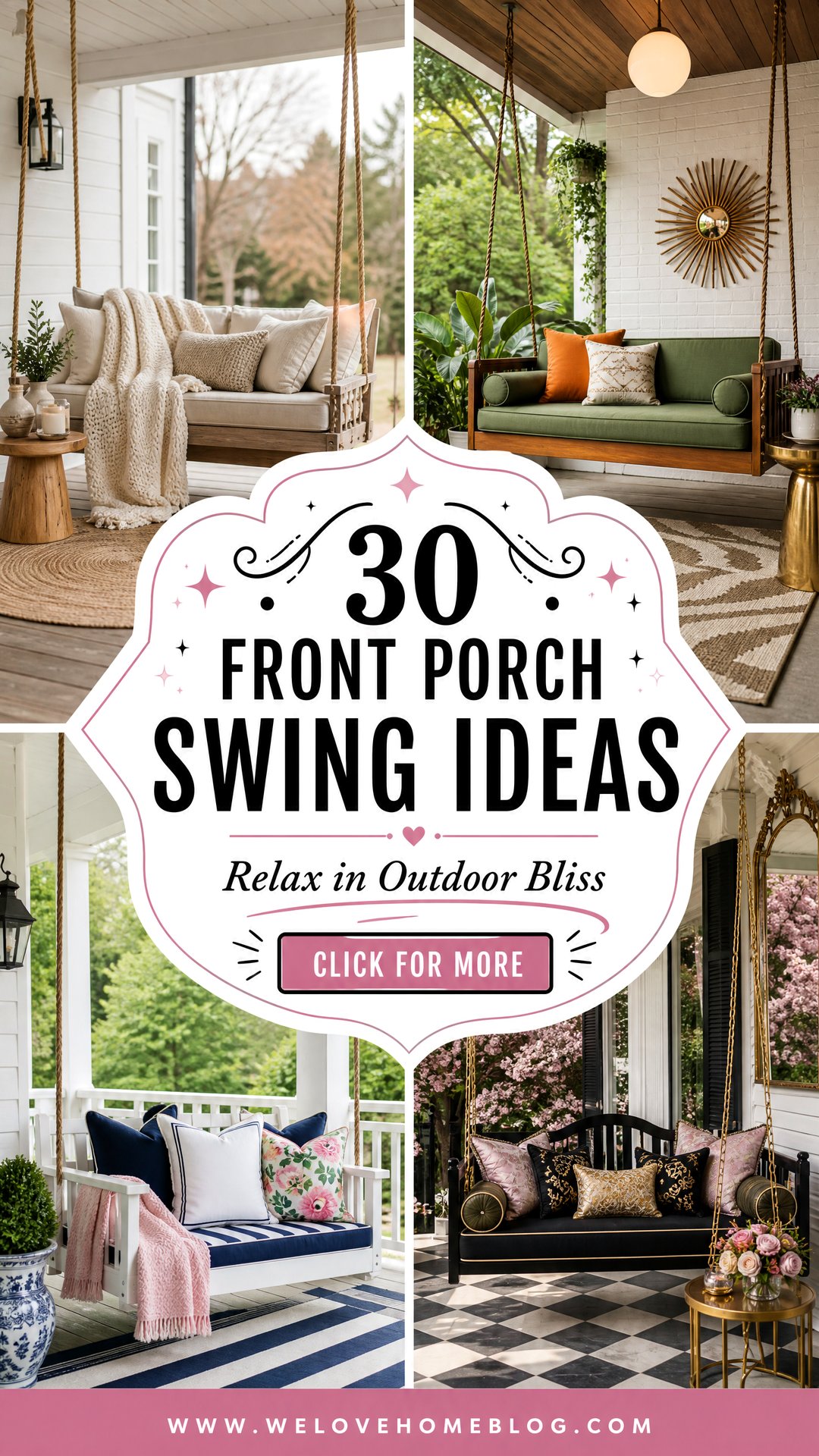 30 Front Porch Swing Ideas for a Relaxing Outdoor Space - 30 Front Porch Swing Ideas for a Relaxing Outdoor Space