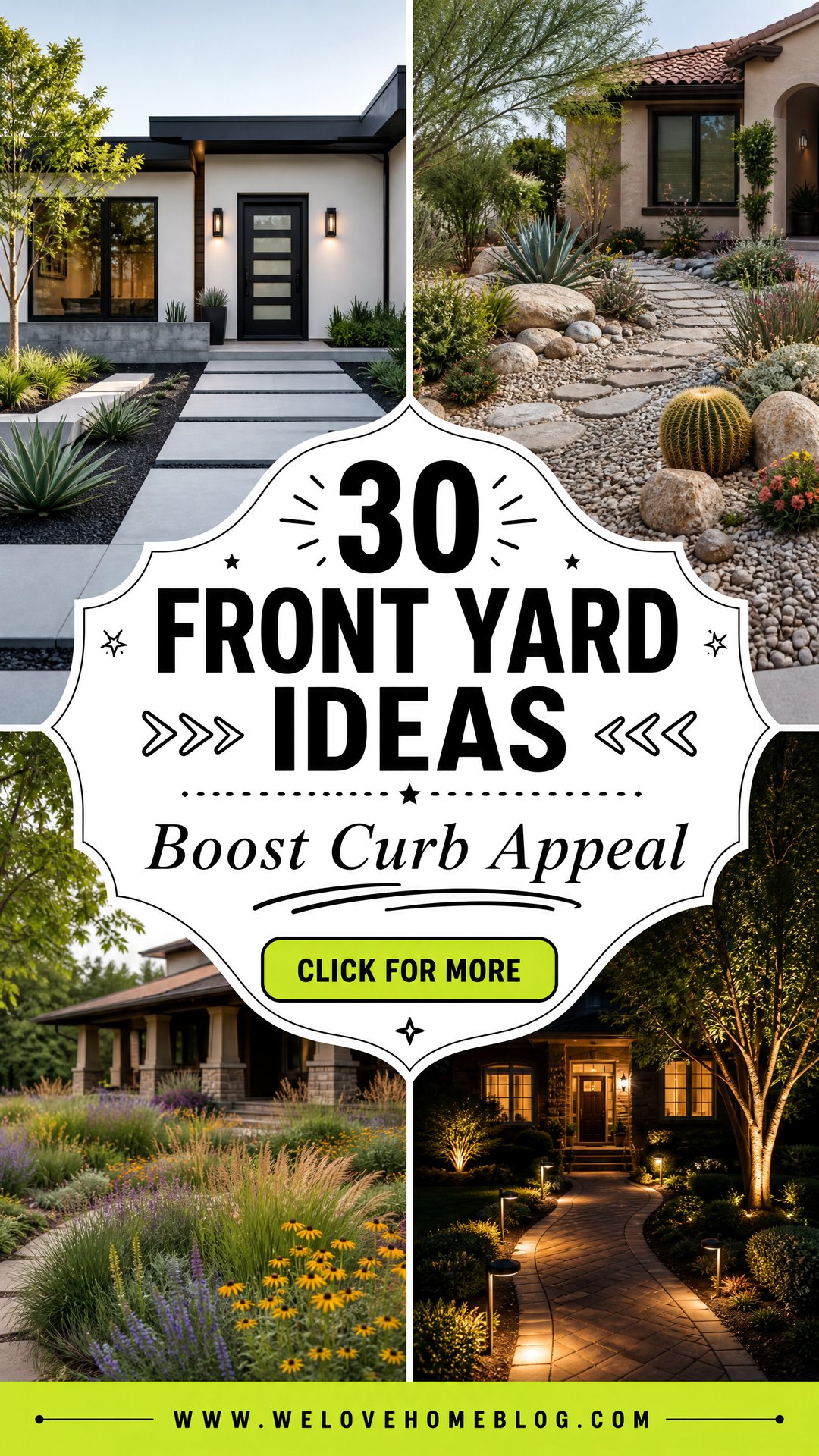 30 Front Yard Ideas to Boost Your Homes Curb Appeal - 30 Front Yard Ideas to Boost Your Home's Curb Appeal