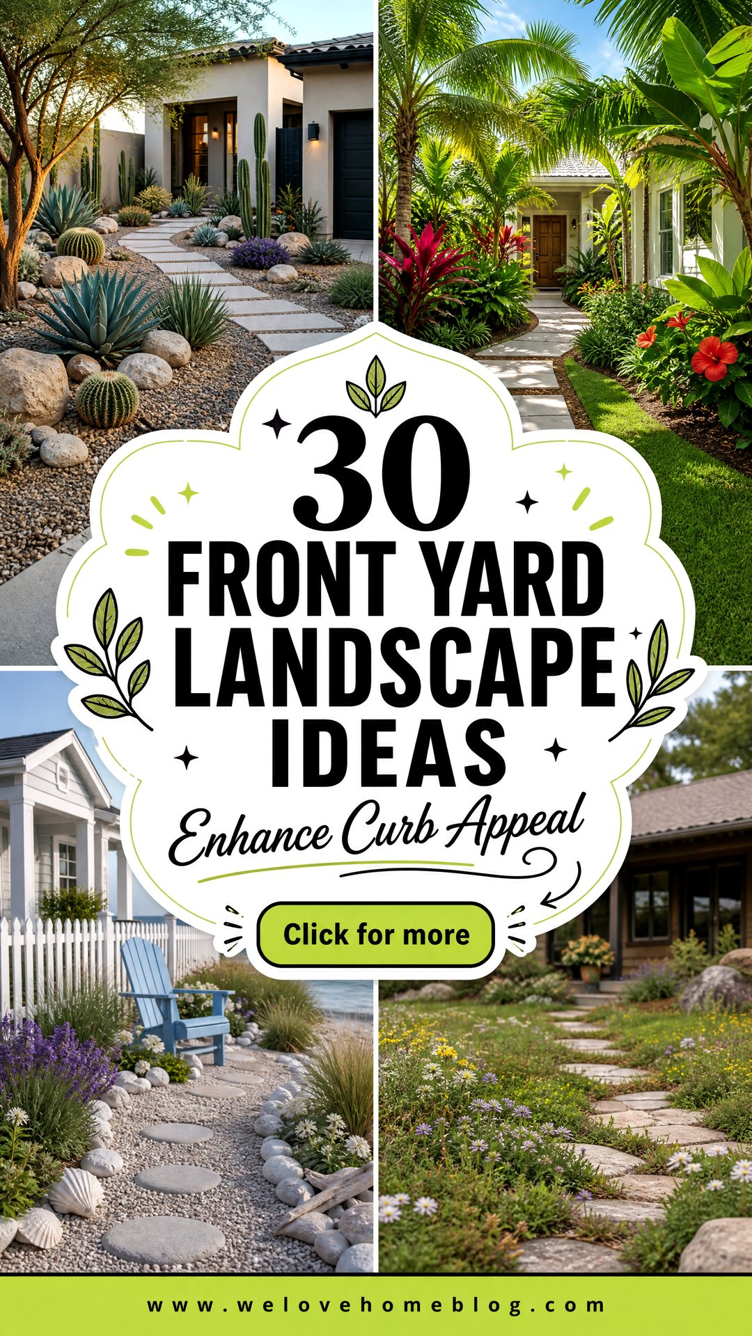 30 Front Yard Landscape Ideas to Enhance Your Curb Appeal - 30 Front Yard Landscape Ideas to Enhance Your Curb Appeal