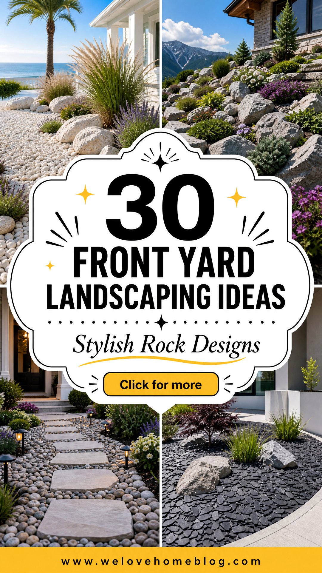 30 Front Yard Landscaping Ideas With Rocks for Style - 30 Front Yard Landscaping Ideas With Rocks for Style