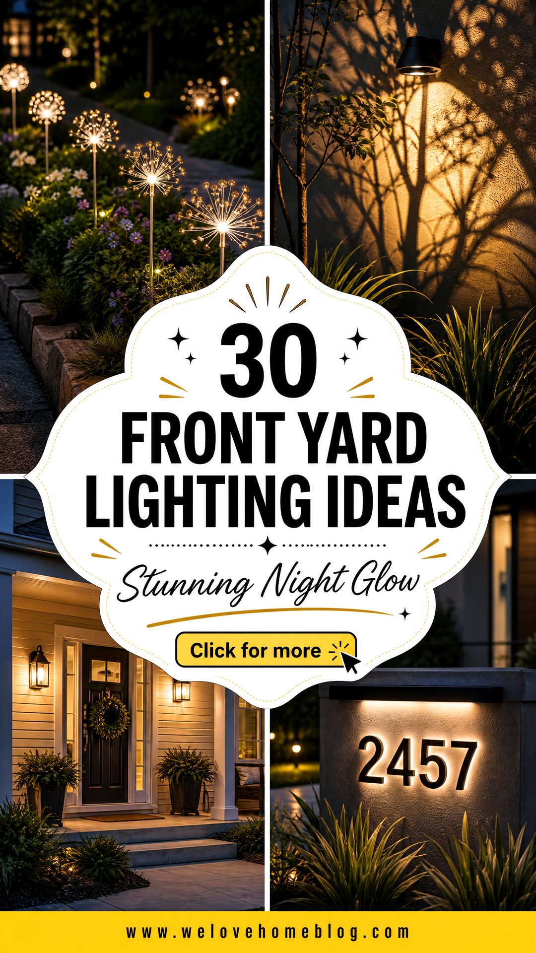 30 Front Yard Lighting Ideas for a Stunning Night Look - 30 Front Yard Lighting Ideas for a Stunning Night Look