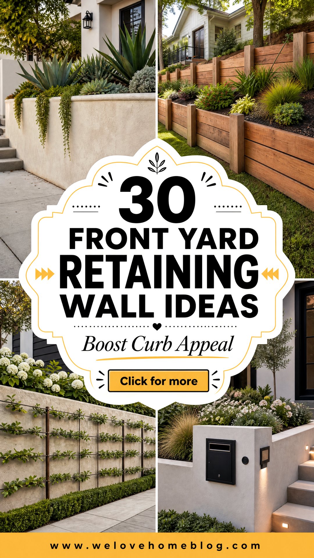30 Front Yard Retaining Wall Ideas for Curb Appeal - 30 Front Yard Retaining Wall Ideas for Curb Appeal