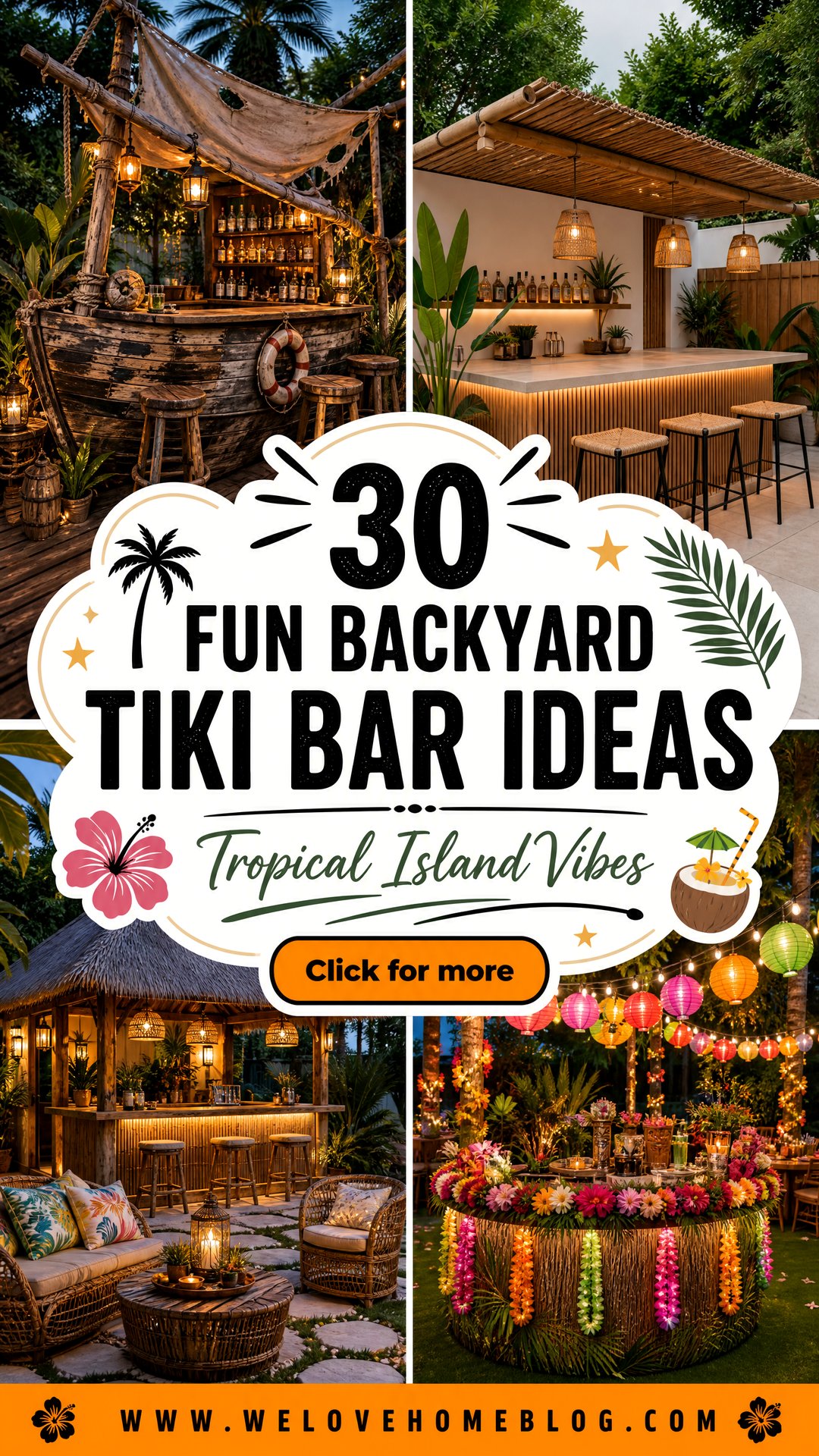 30 Fun Backyard Tiki Bar Ideas for a Tropical Vibe - 30 Fun Backyard Tiki Bar Ideas for a Tropical Vibe