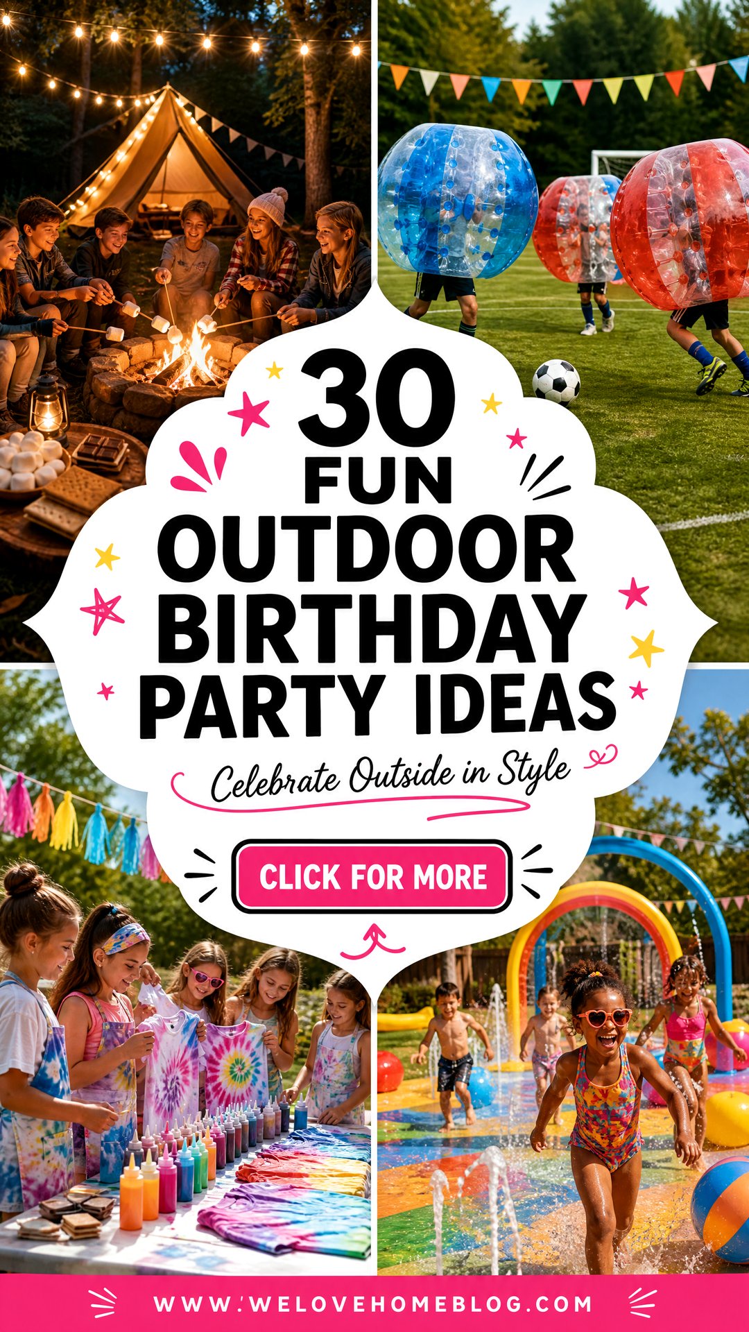 30 Fun Outdoor Birthday Party Ideas for Kids and Adults - 30 Fun Outdoor Birthday Party Ideas for Kids and Adults